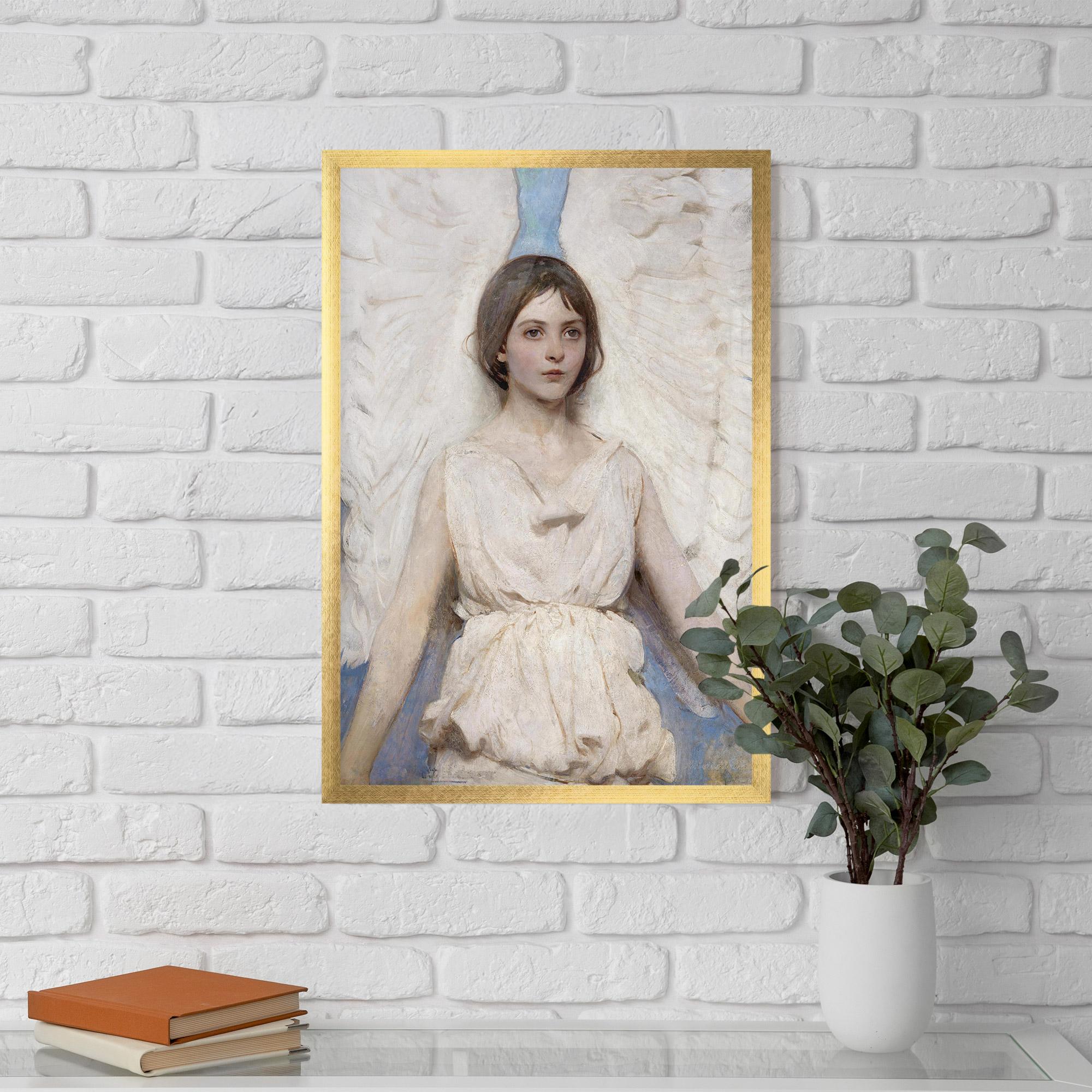 Keretezett Poszter Pretty Angel Painting mockup 5