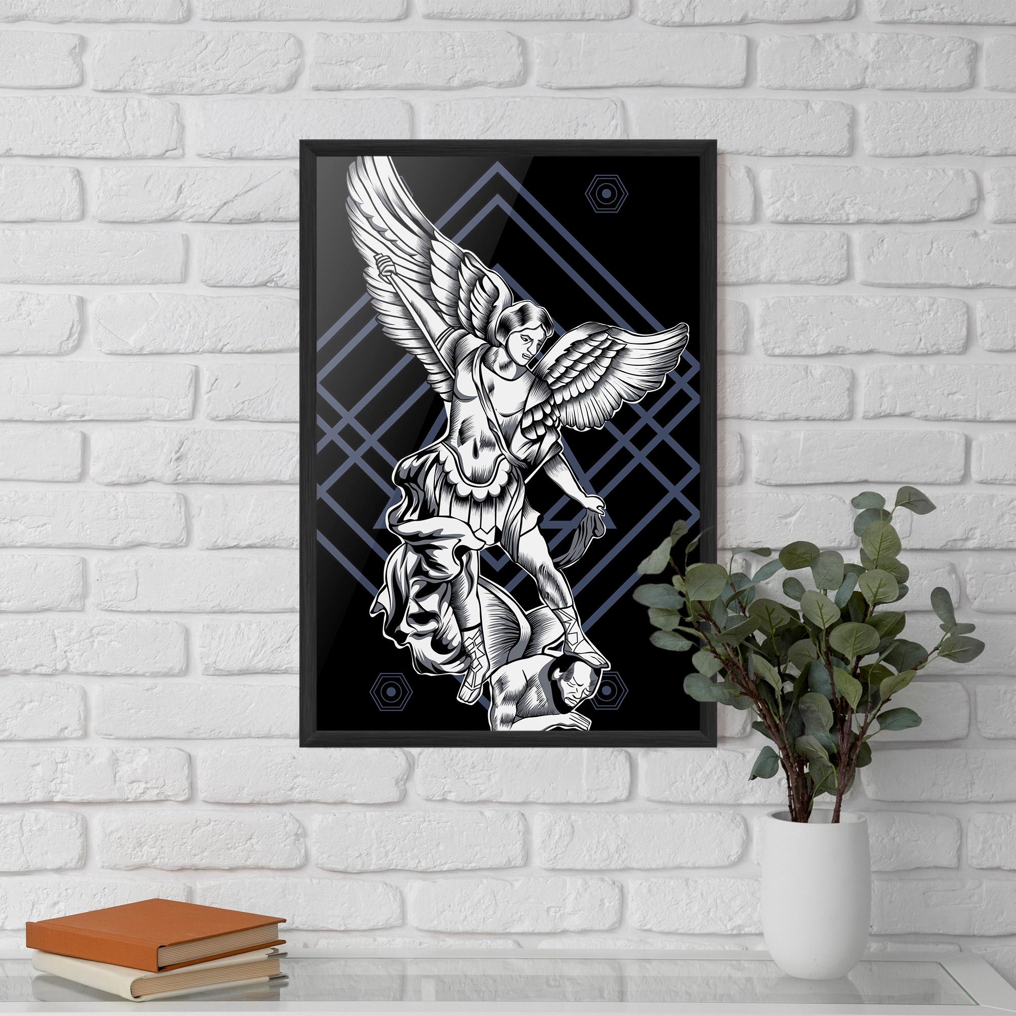 Keretezett Poszter Angel Fights mockup 5