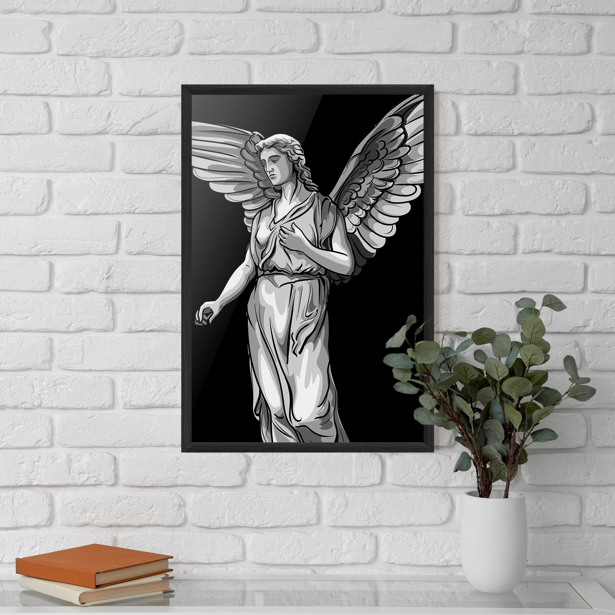 Keretezett Poszter Angel Hand mockup 5