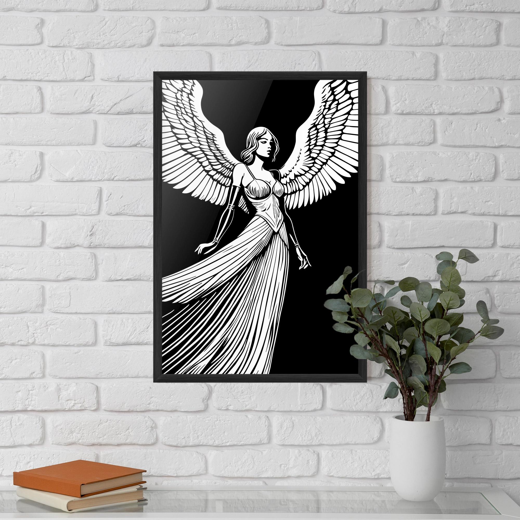 Keretezett Poszter Pretty Angel mockup 5
