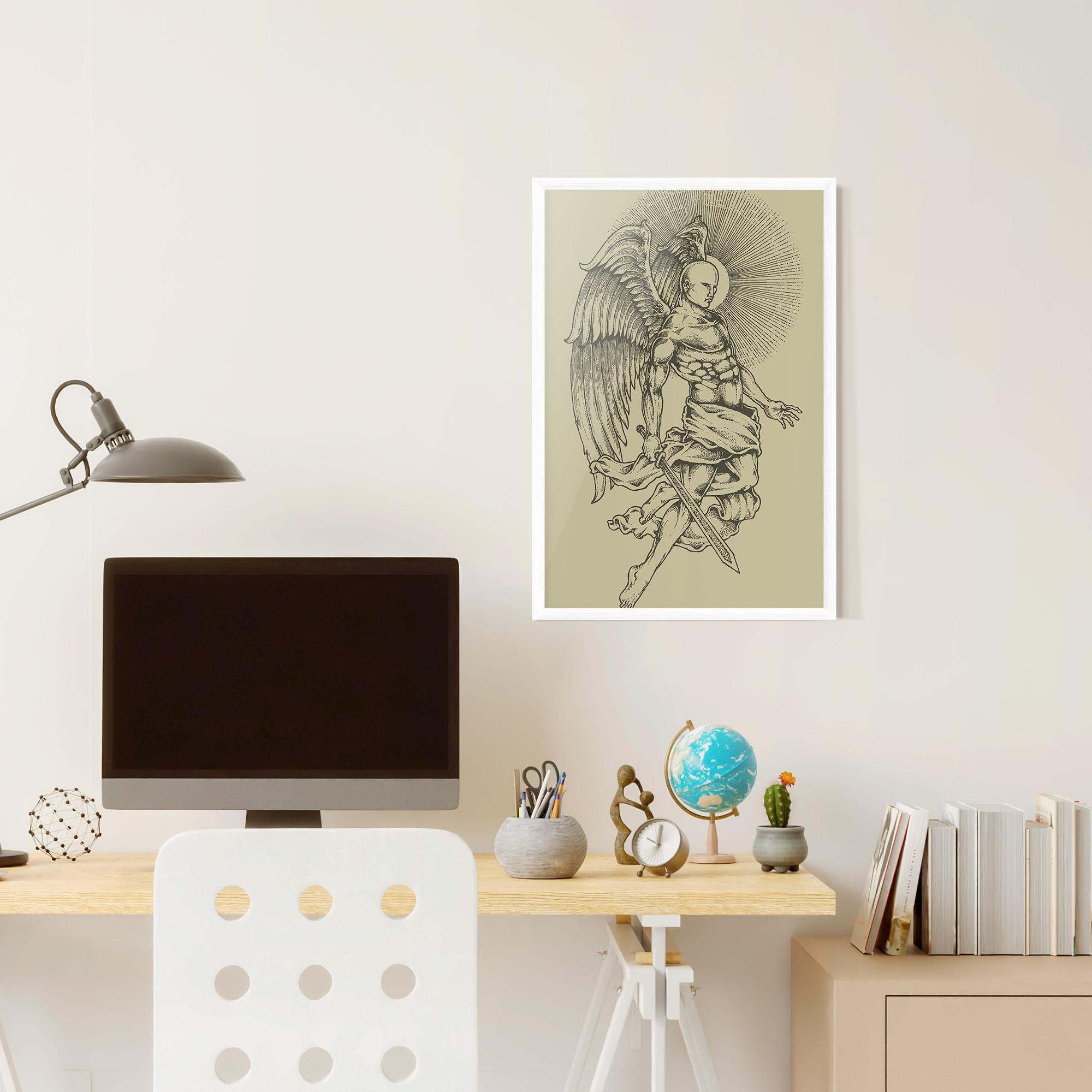 Keretezett Poszter Angel Fighter mockup 6