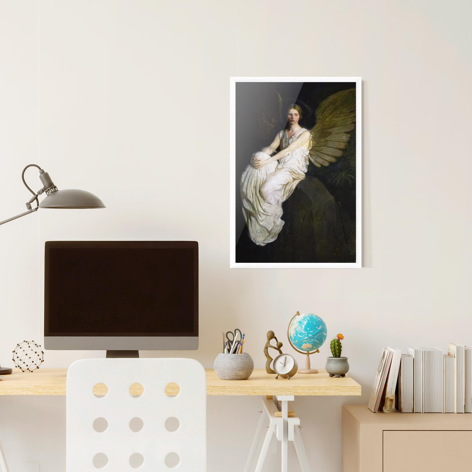 Keretezett Poszter Angel Thinking mockup 6