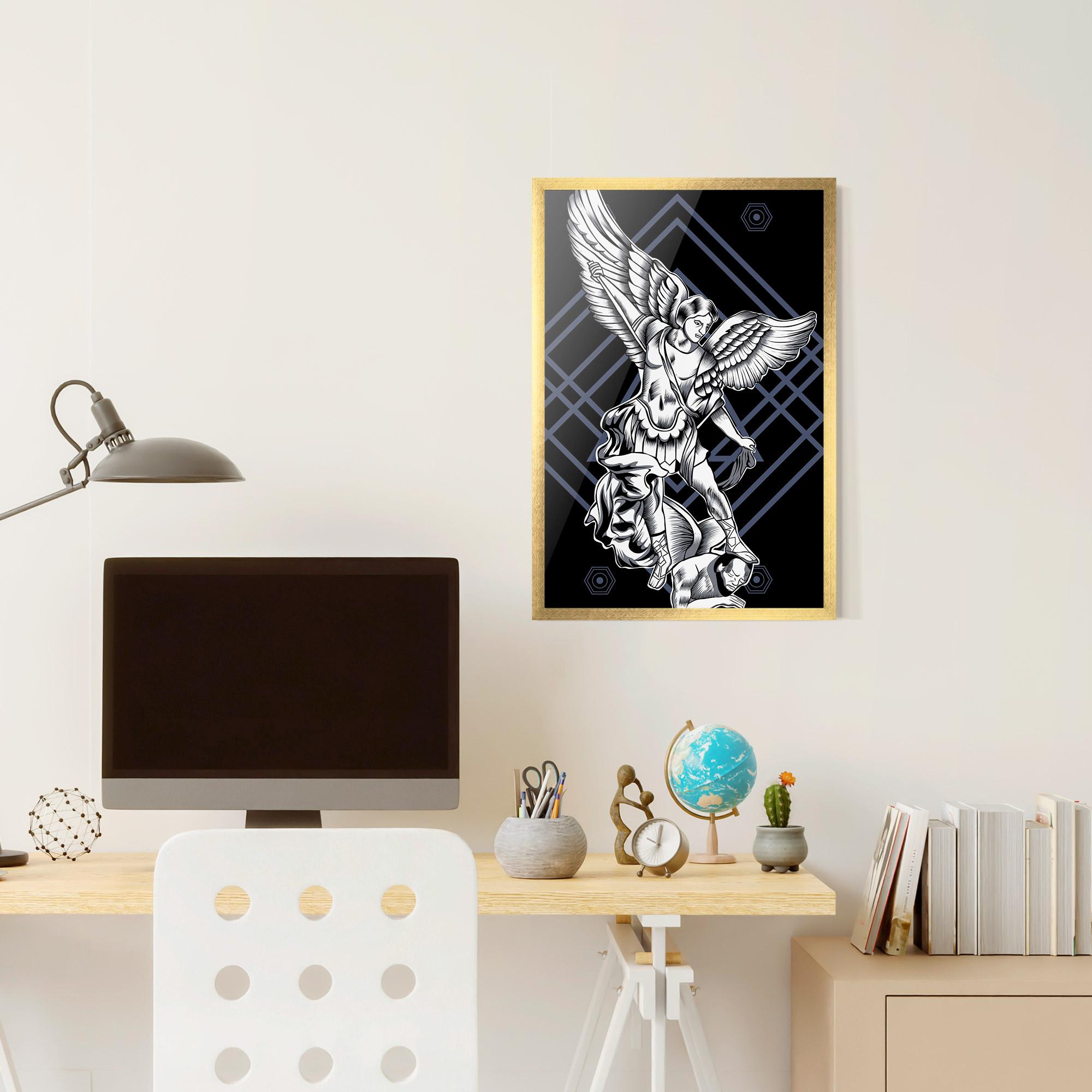 Keretezett Poszter Angel Fights mockup 6