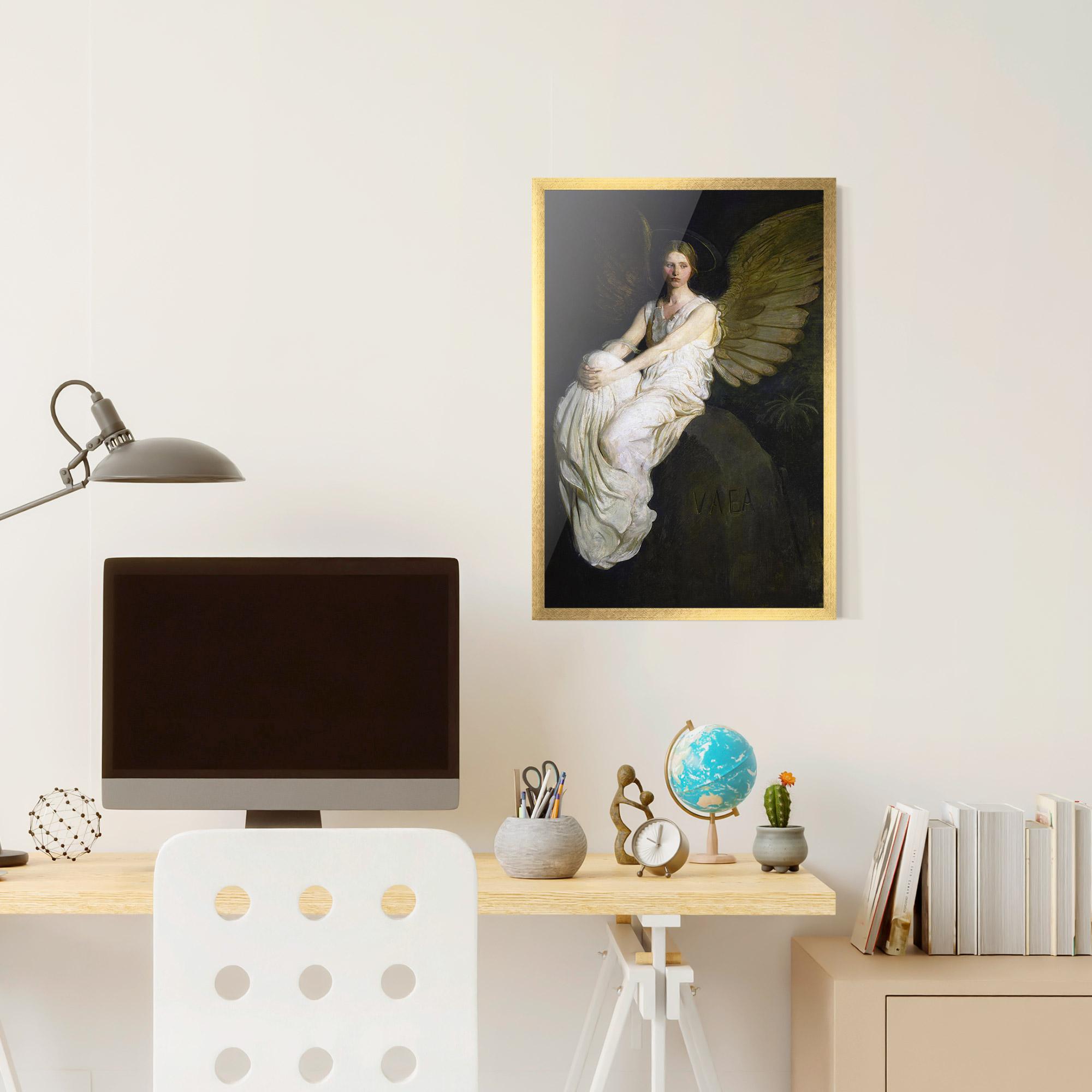 Keretezett Poszter Angel Thinking mockup 6