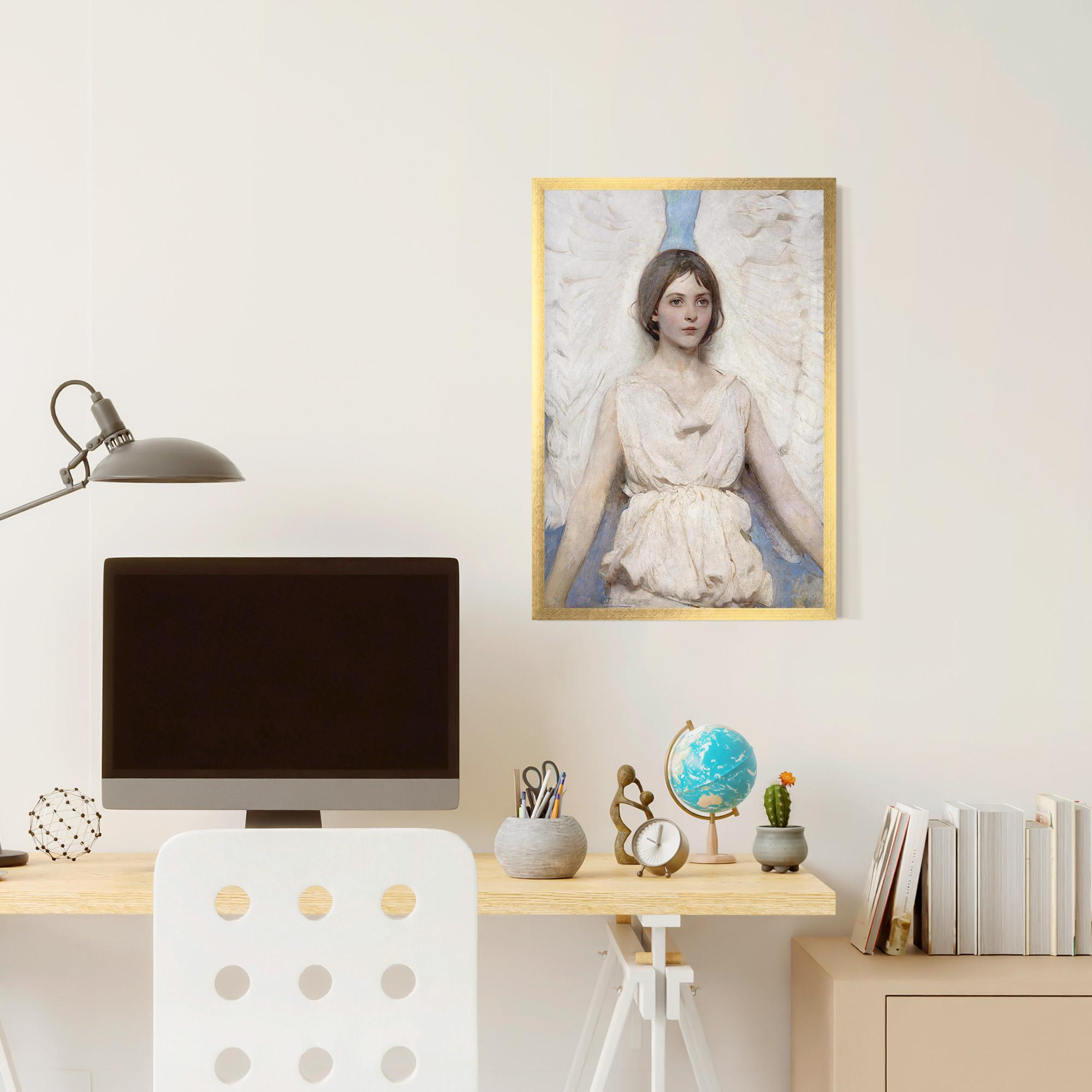 Keretezett Poszter Pretty Angel Painting mockup 6