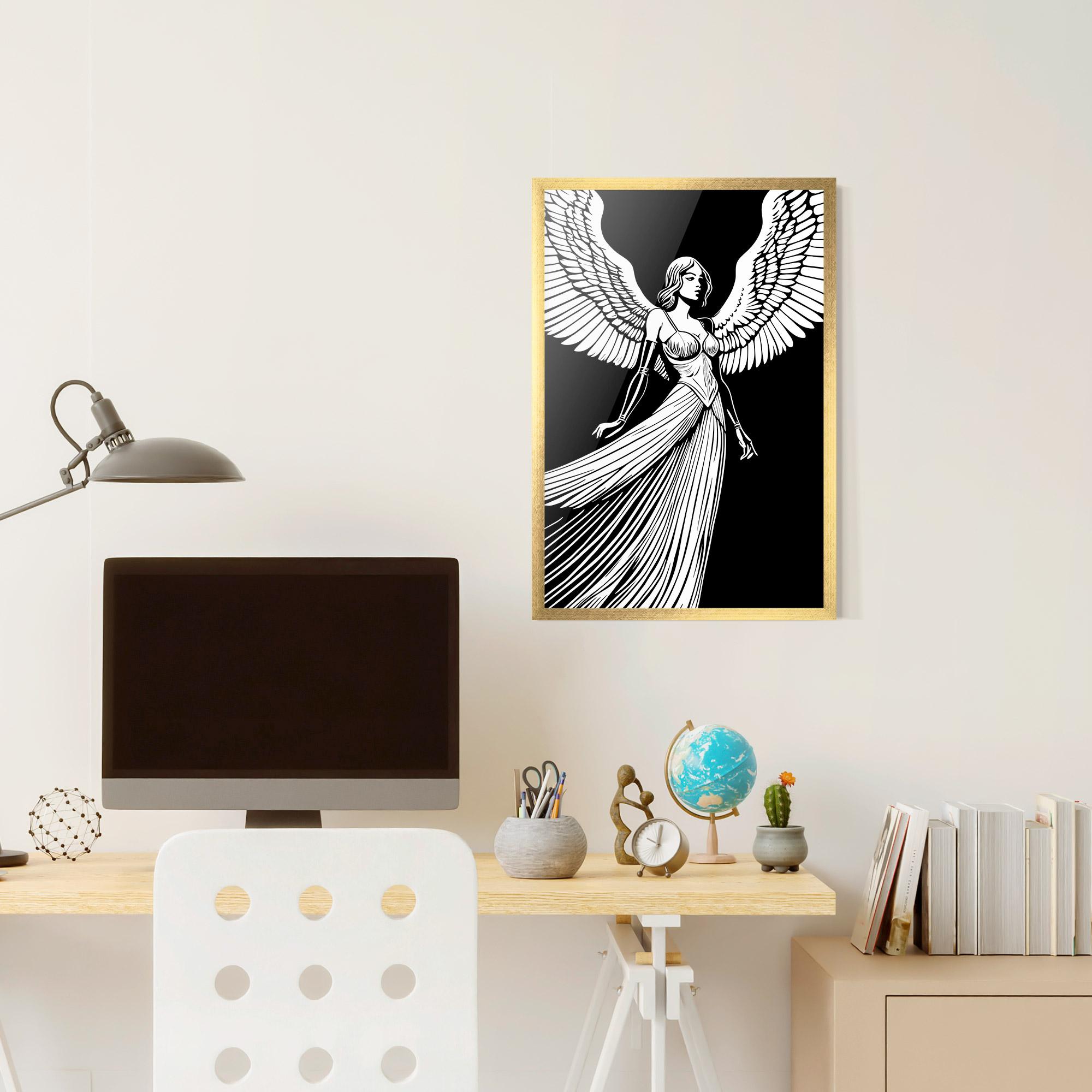 Keretezett Poszter Pretty Angel mockup 6