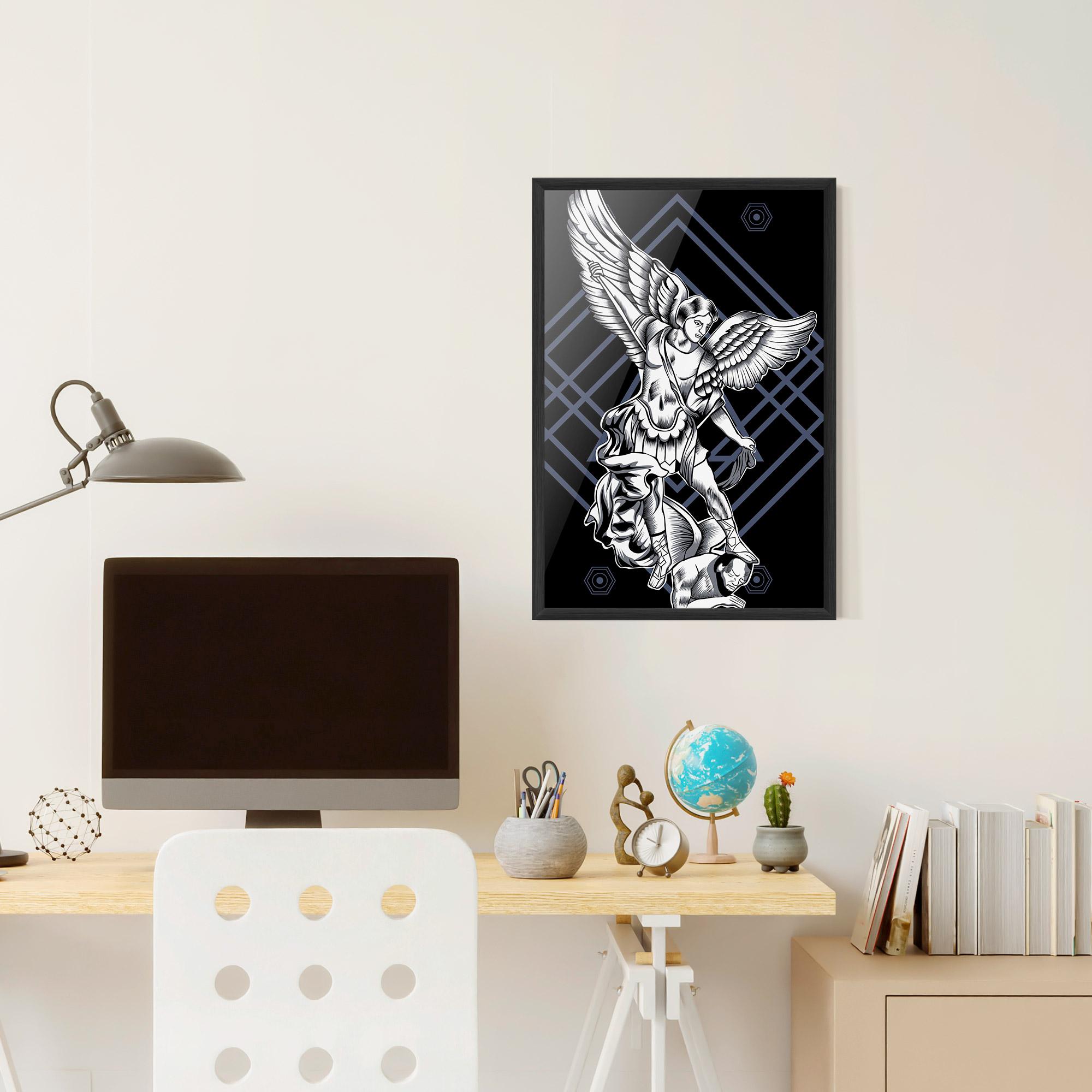 Keretezett Poszter Angel Fights mockup 6