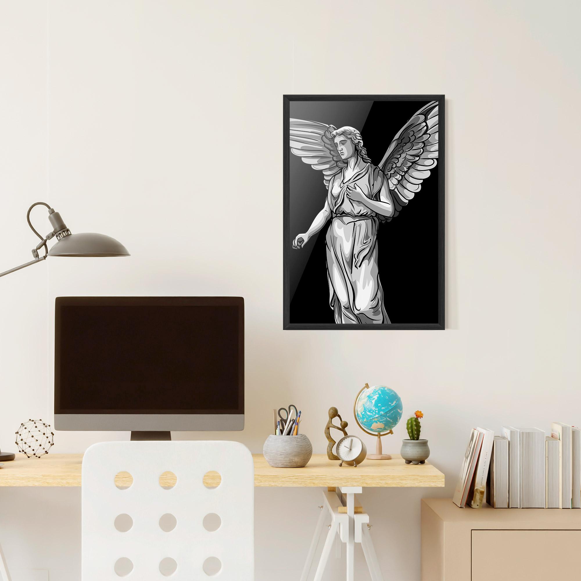 Keretezett Poszter Angel Hand mockup 6