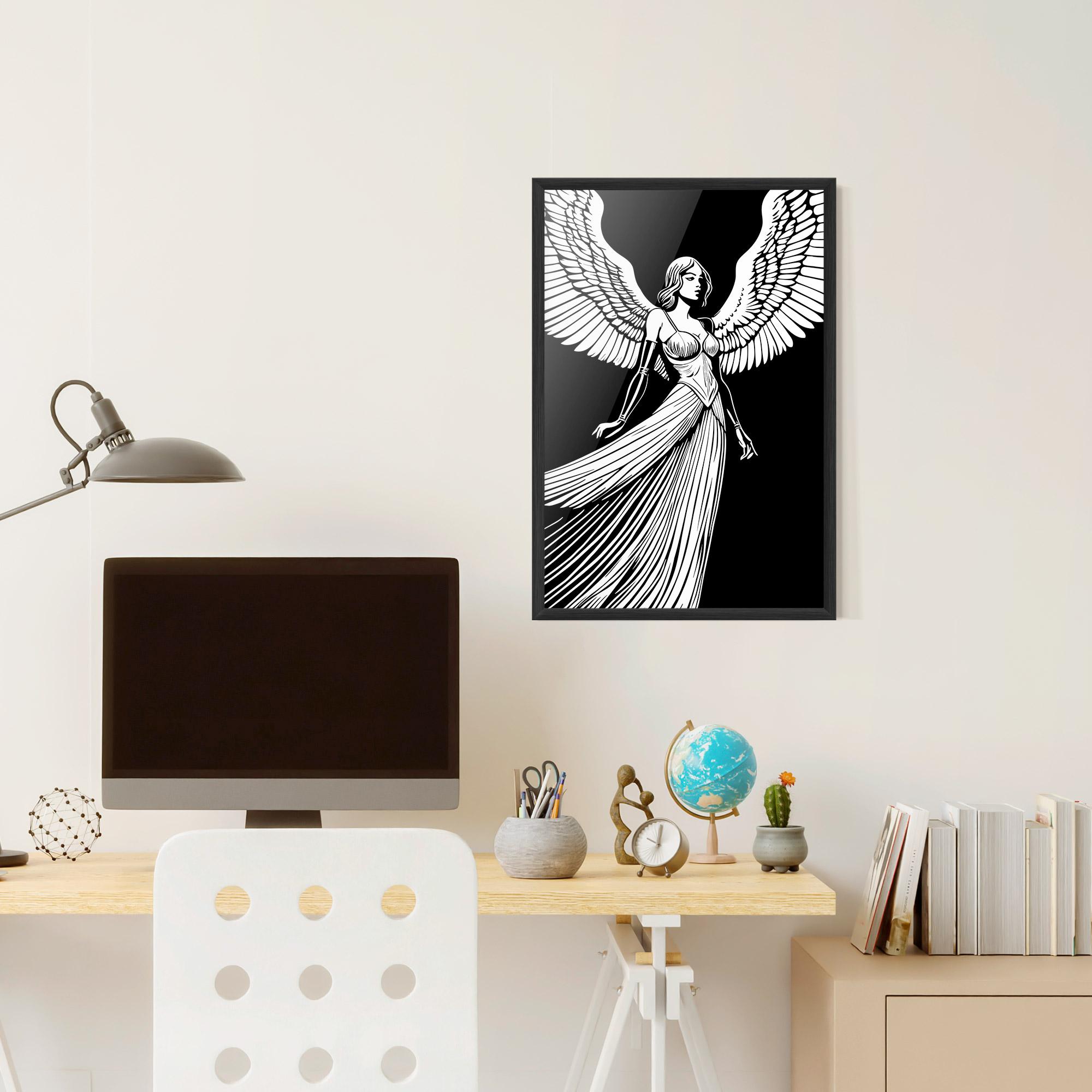 Keretezett Poszter Pretty Angel mockup 6