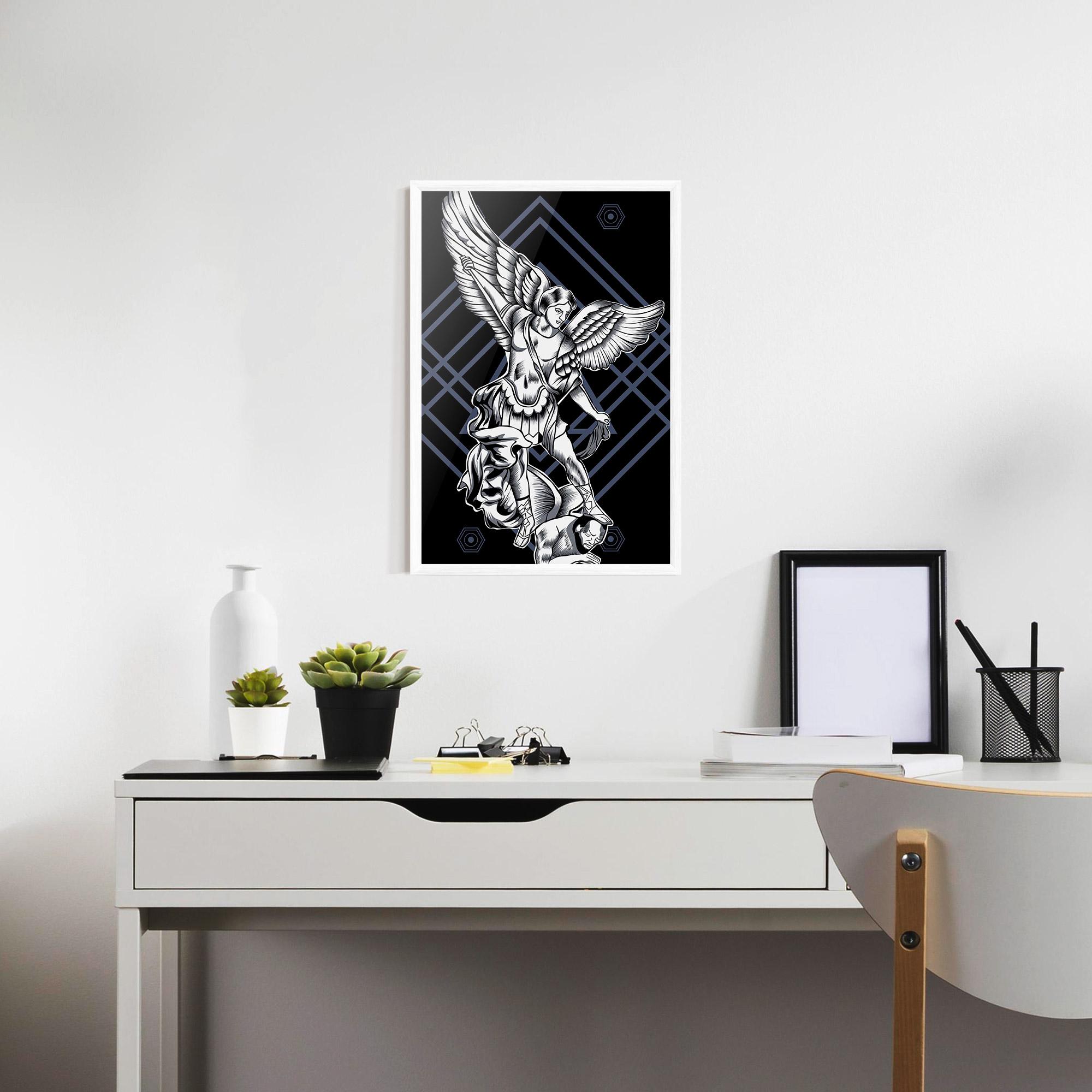 Keretezett Poszter Angel Fights mockup 7