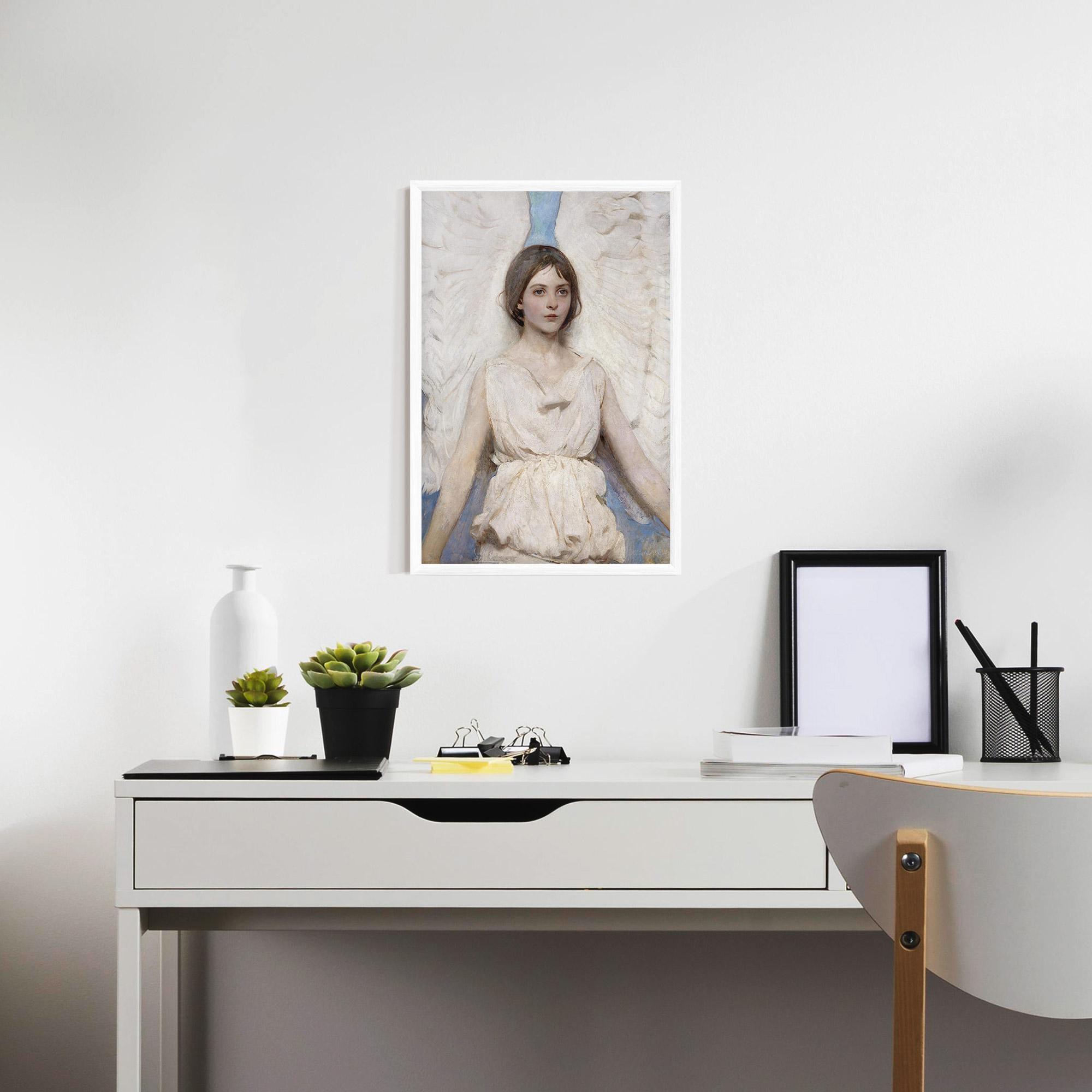 Keretezett Poszter Pretty Angel Painting mockup 7
