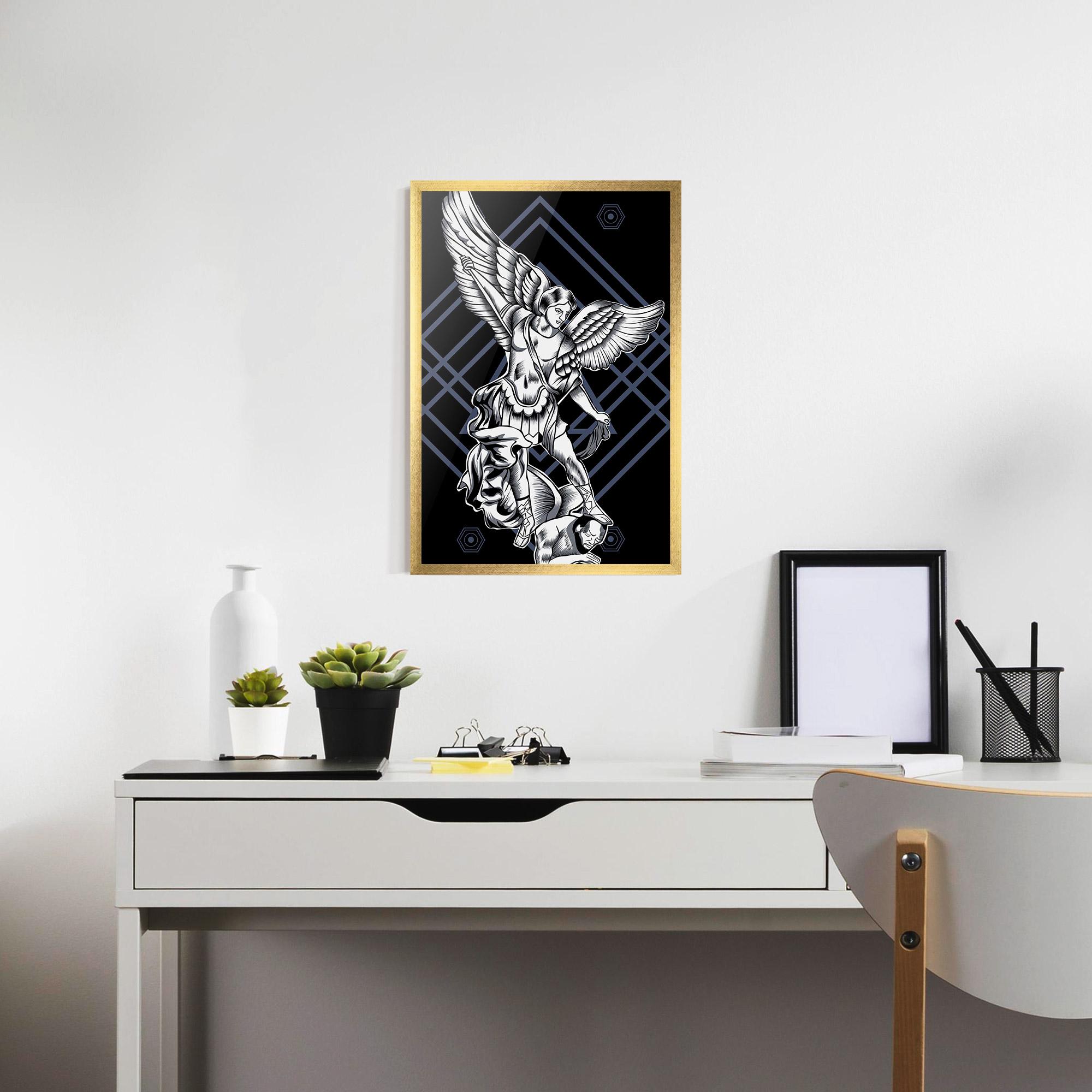 Keretezett Poszter Angel Fights mockup 7