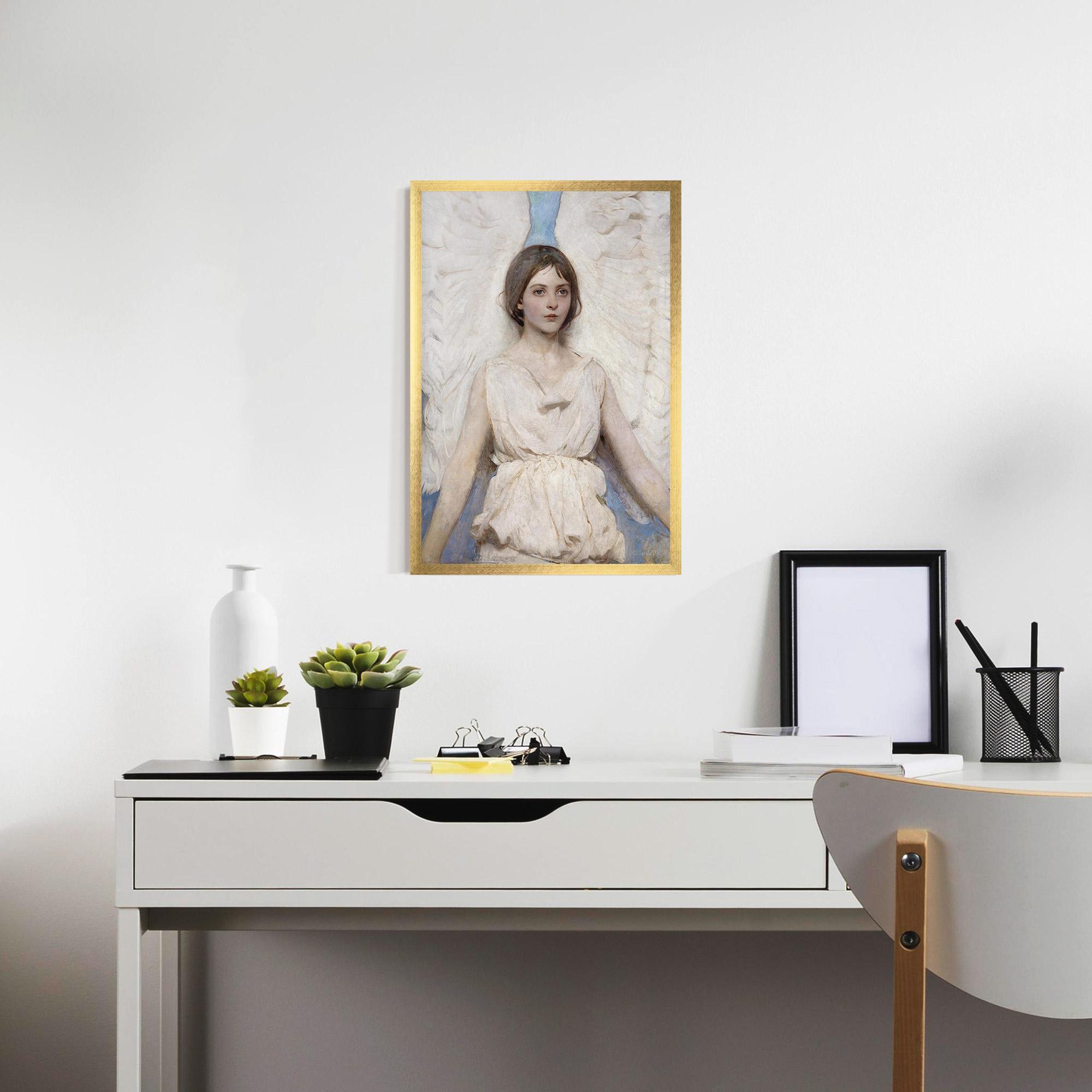 Keretezett Poszter Pretty Angel Painting mockup 7