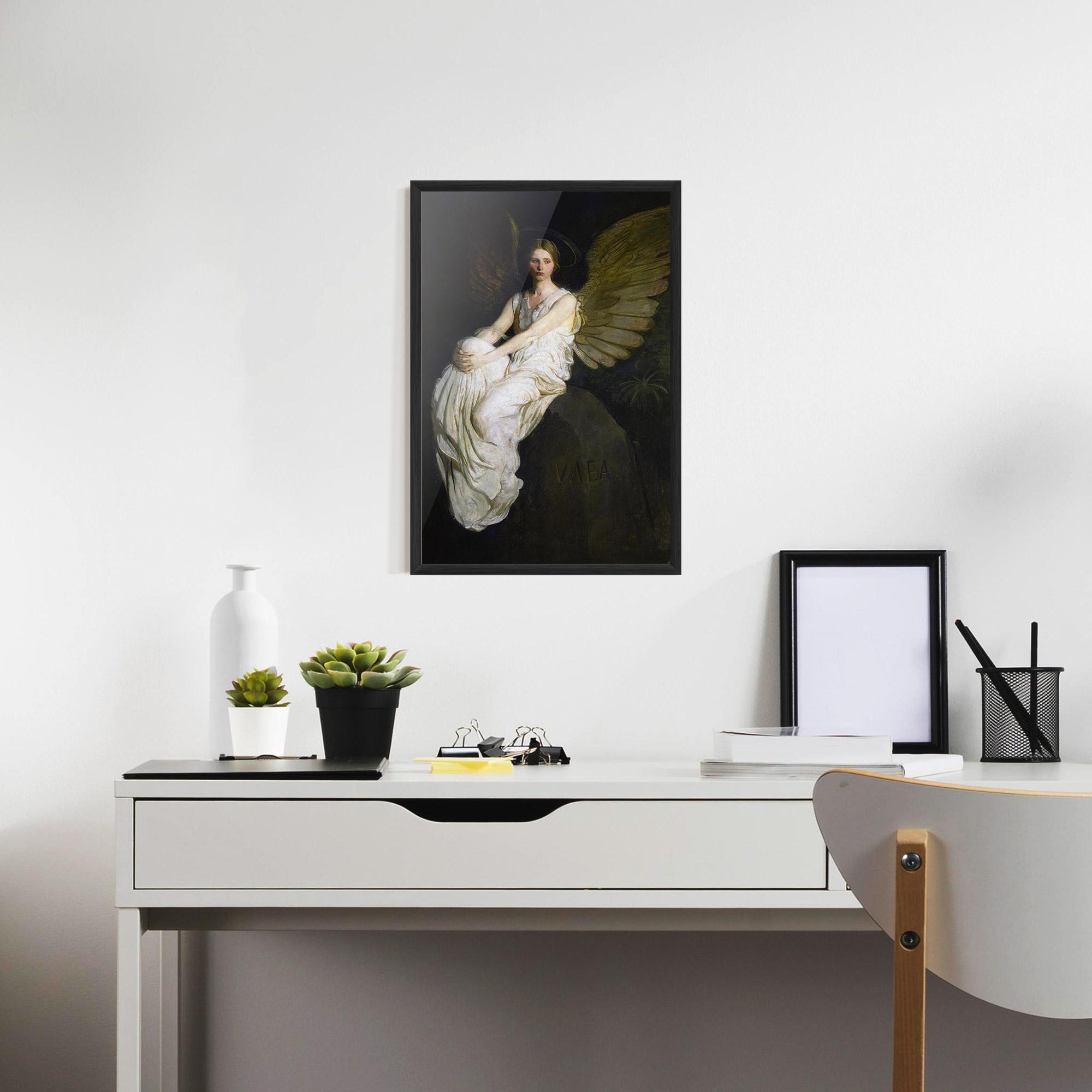 Keretezett Poszter Angel Thinking mockup 7