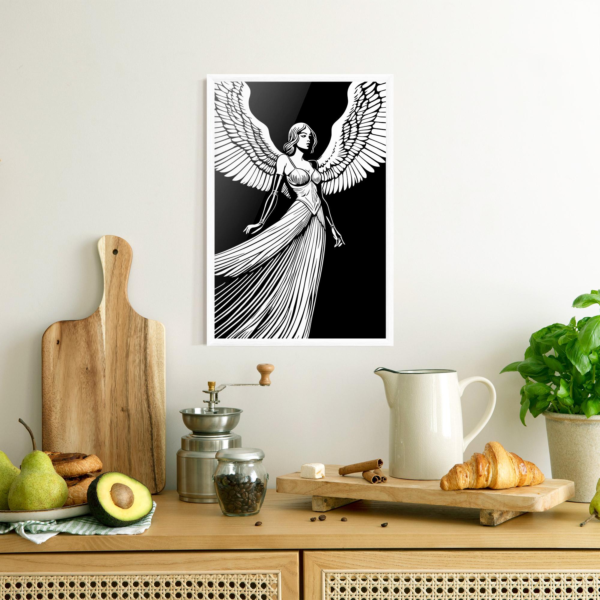 Keretezett Poszter Pretty Angel mockup 8