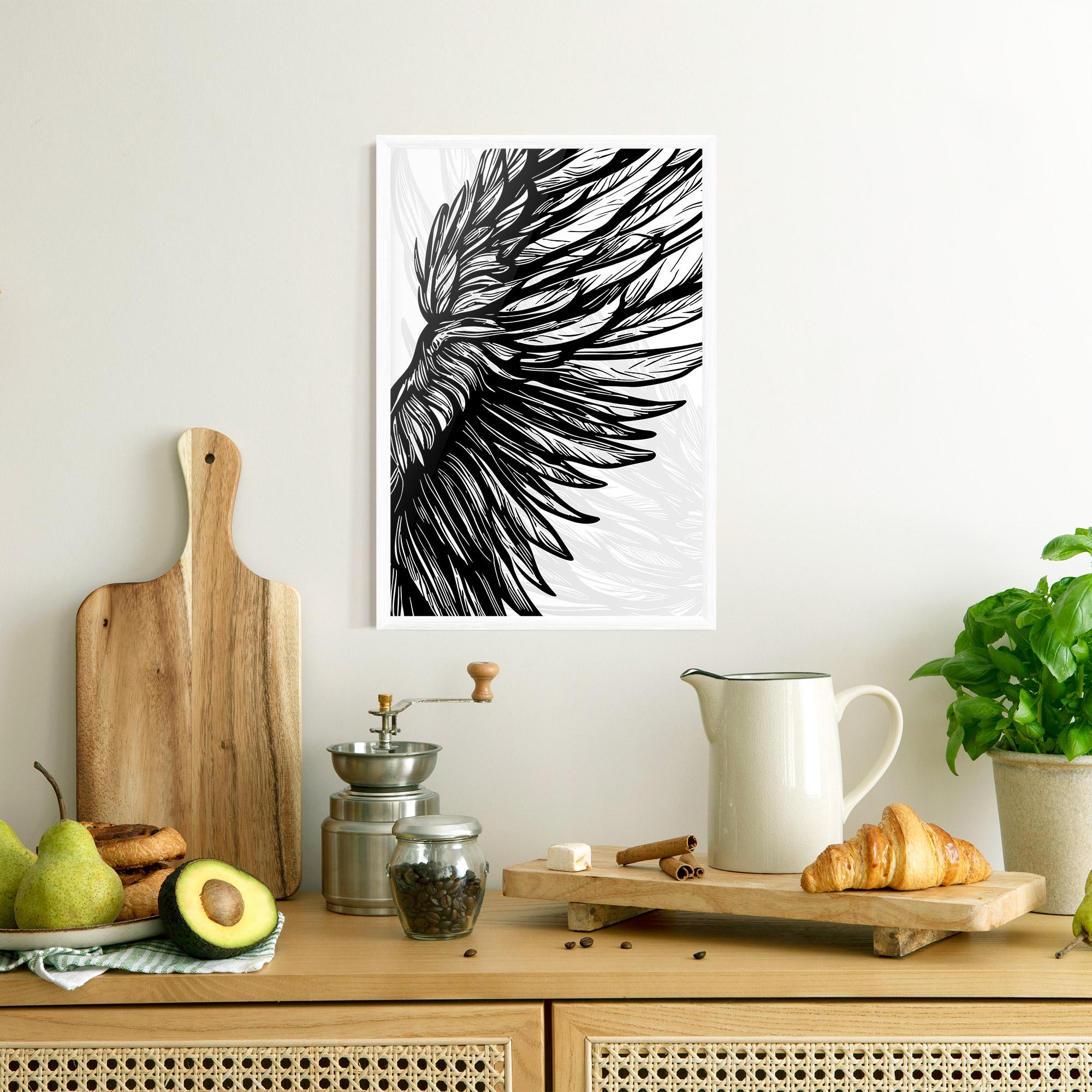 Keretezett Poszter Wing Line mockup 8