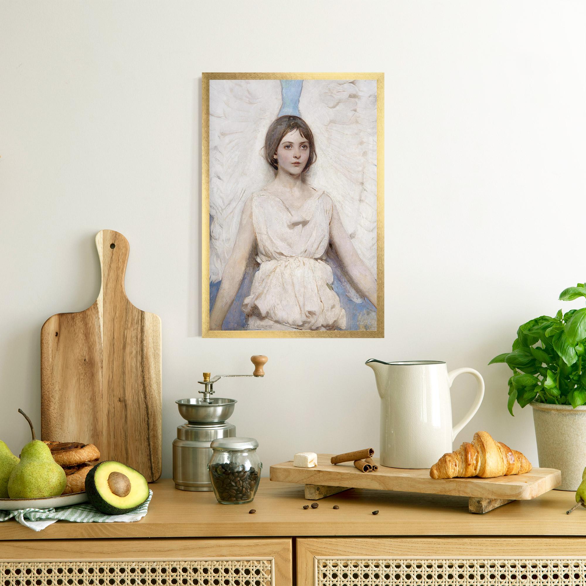 Keretezett Poszter Pretty Angel Painting mockup 8