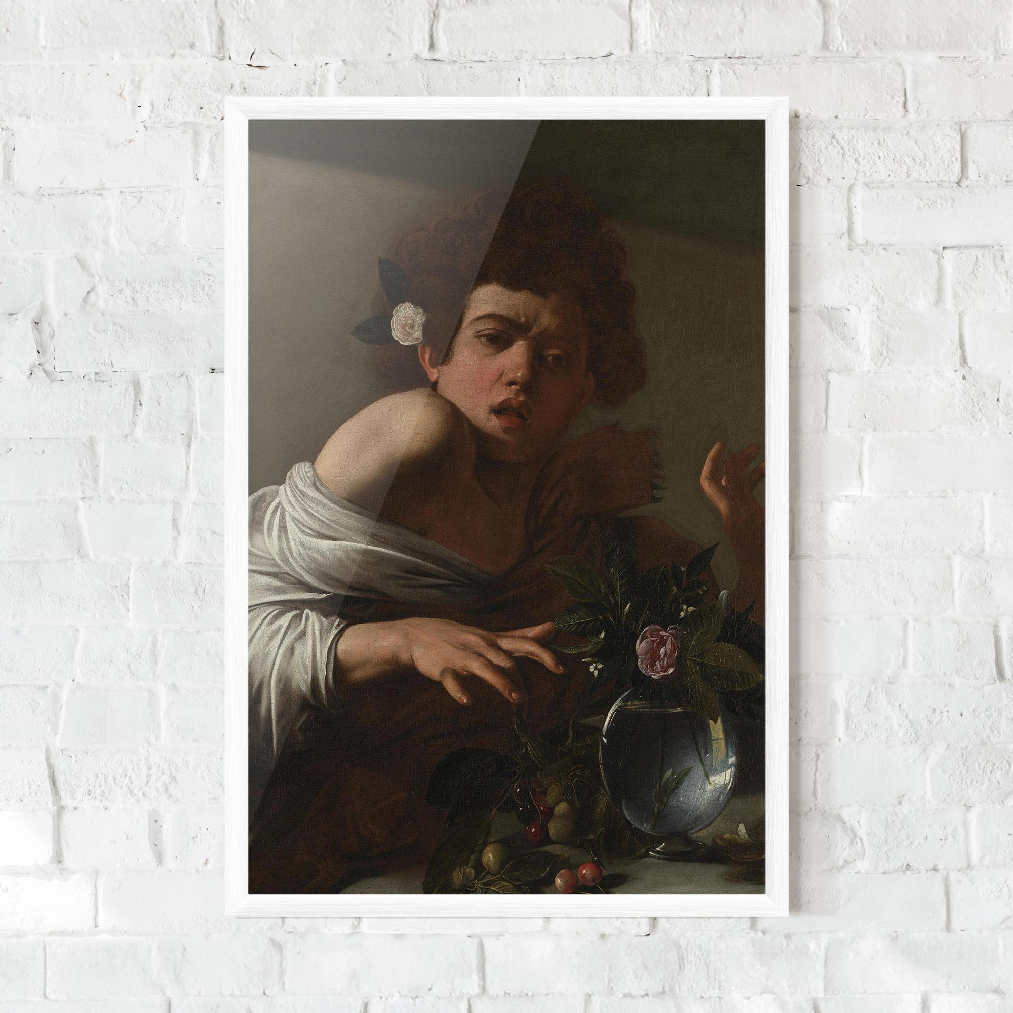 Keretezett Poszter Boy Bitten By A Lizard mockup 0