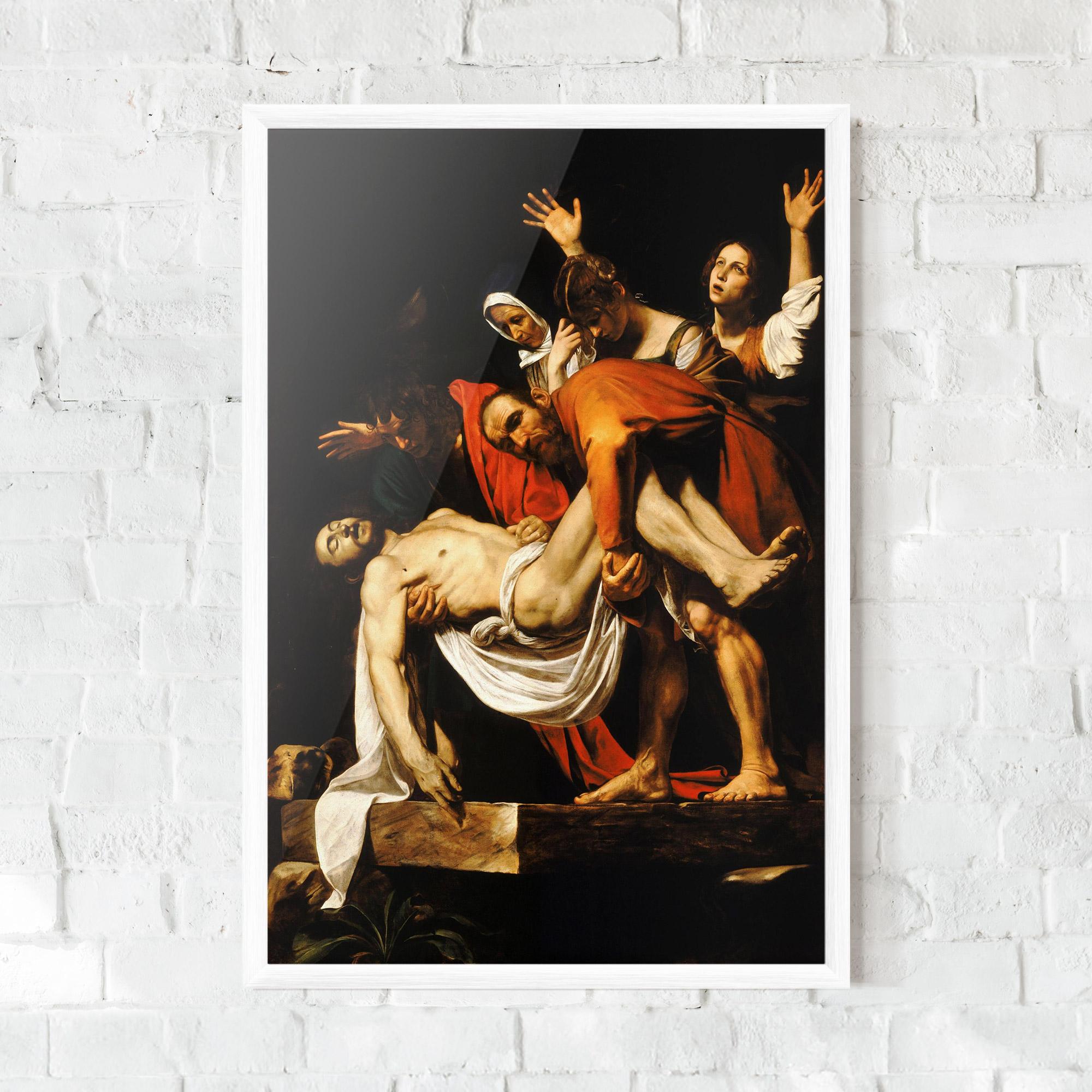 Keretezett Poszter The Entombment Of Christ mockup 0