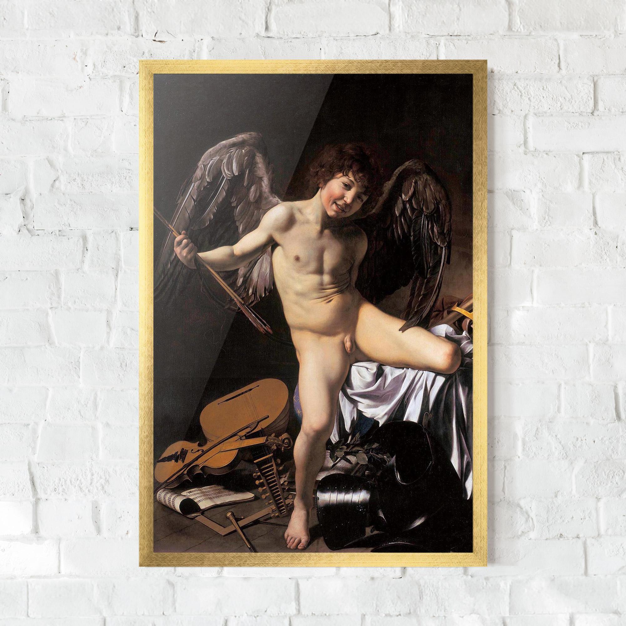 Keretezett Poszter Amor Vincet Omnia mockup 0