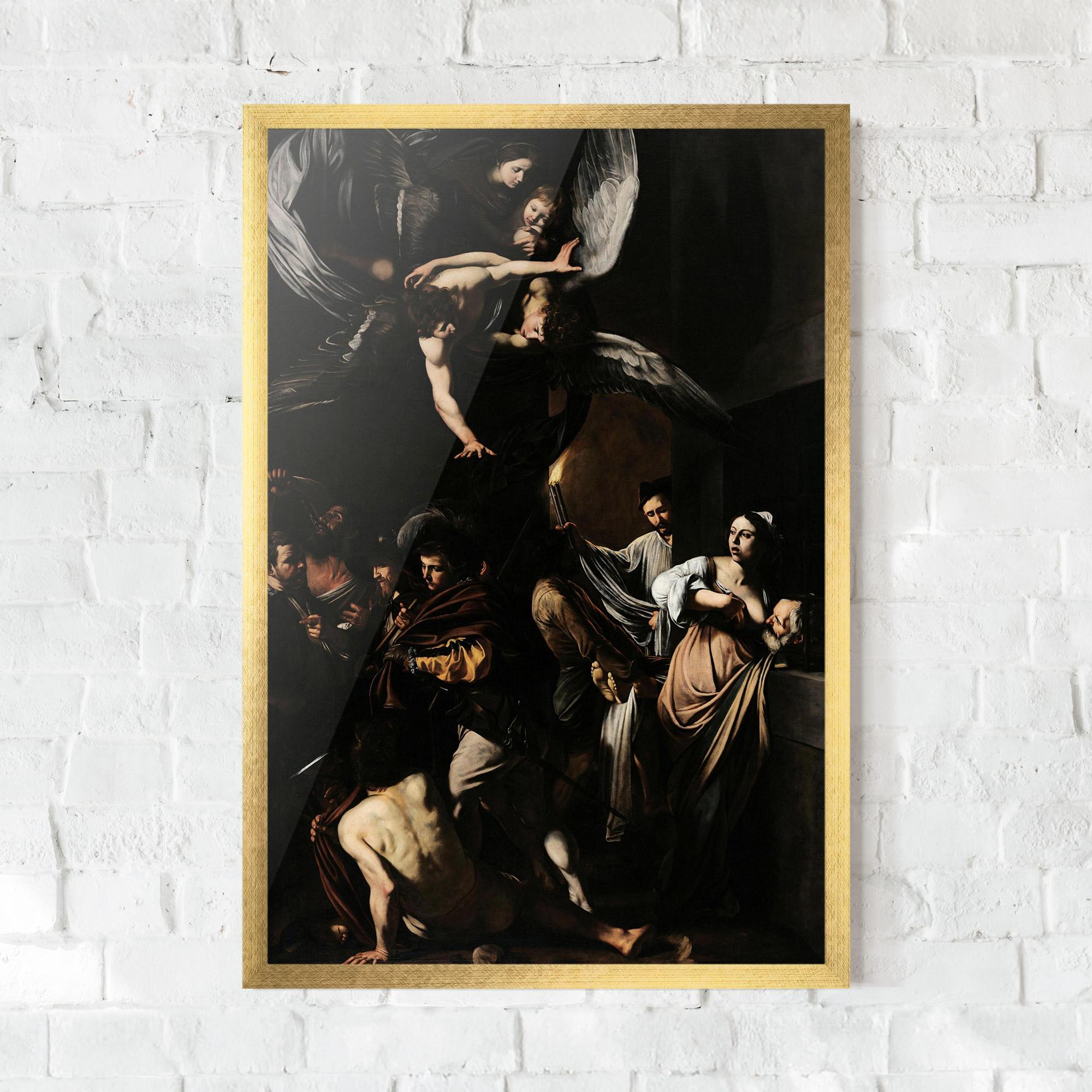 Keretezett Poszter Sette Opere Di Misericordia mockup 0