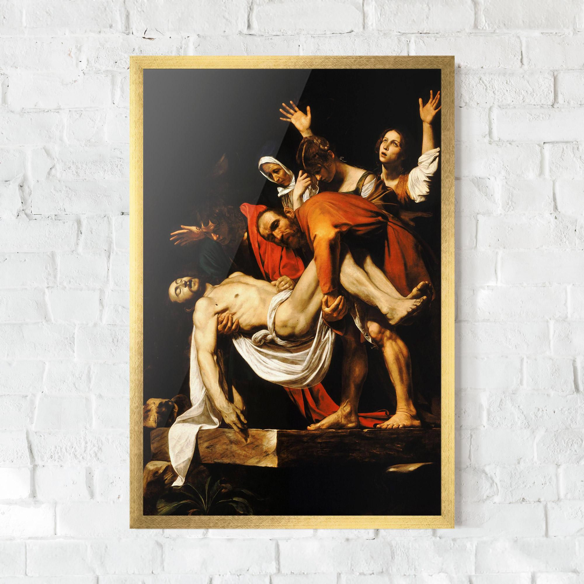 Keretezett Poszter The Entombment Of Christ mockup 0