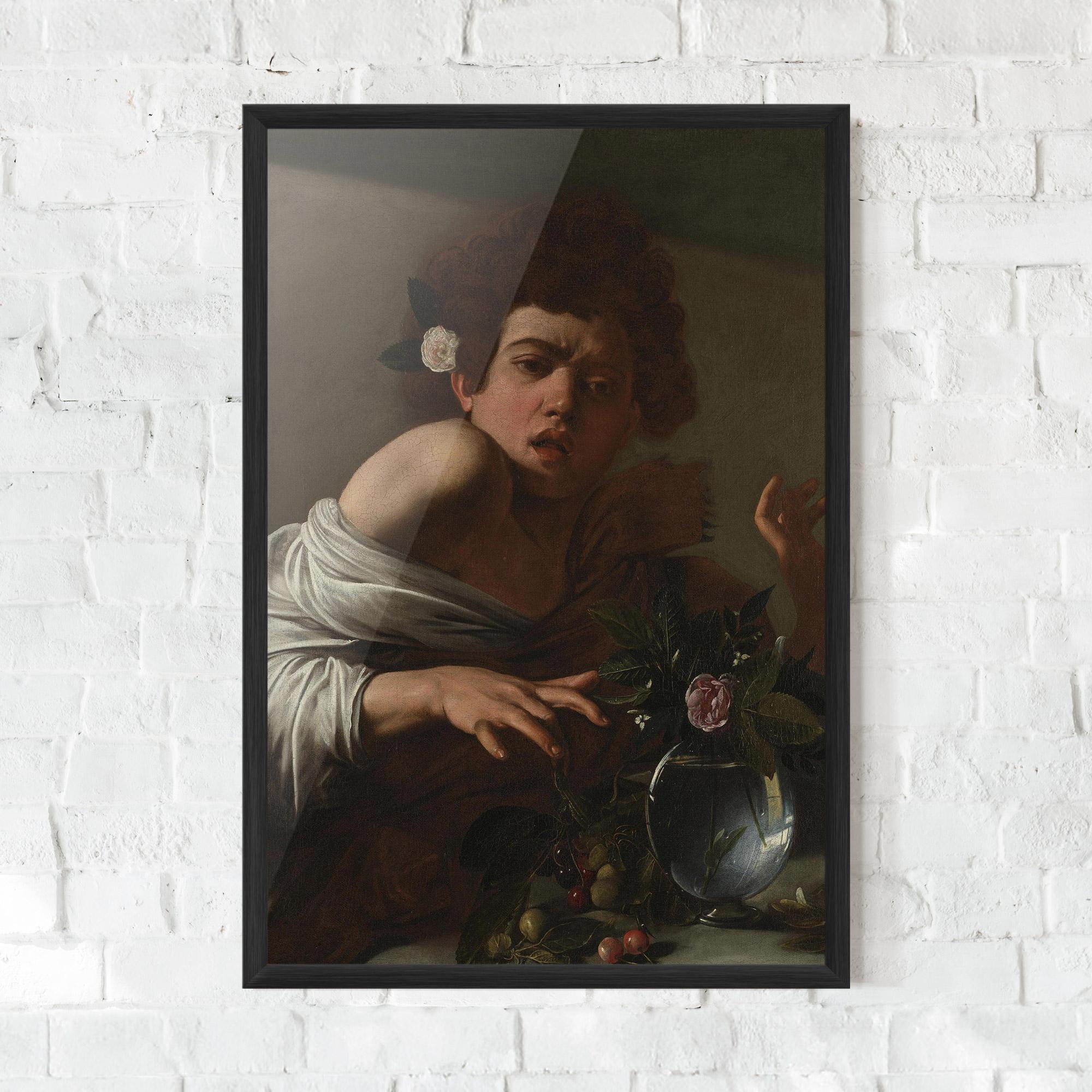 Keretezett Poszter Boy Bitten By A Lizard mockup 0