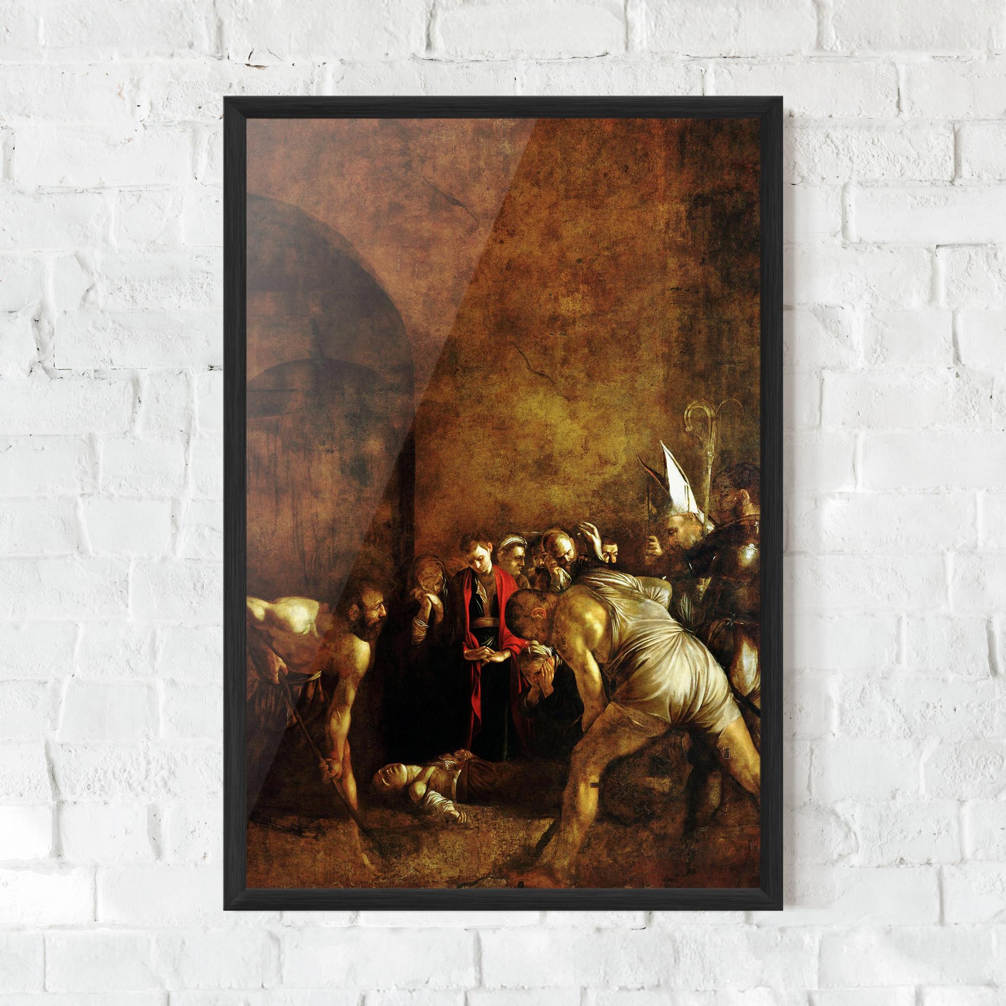 Keretezett Poszter Burial Of Saint Lucy mockup 0