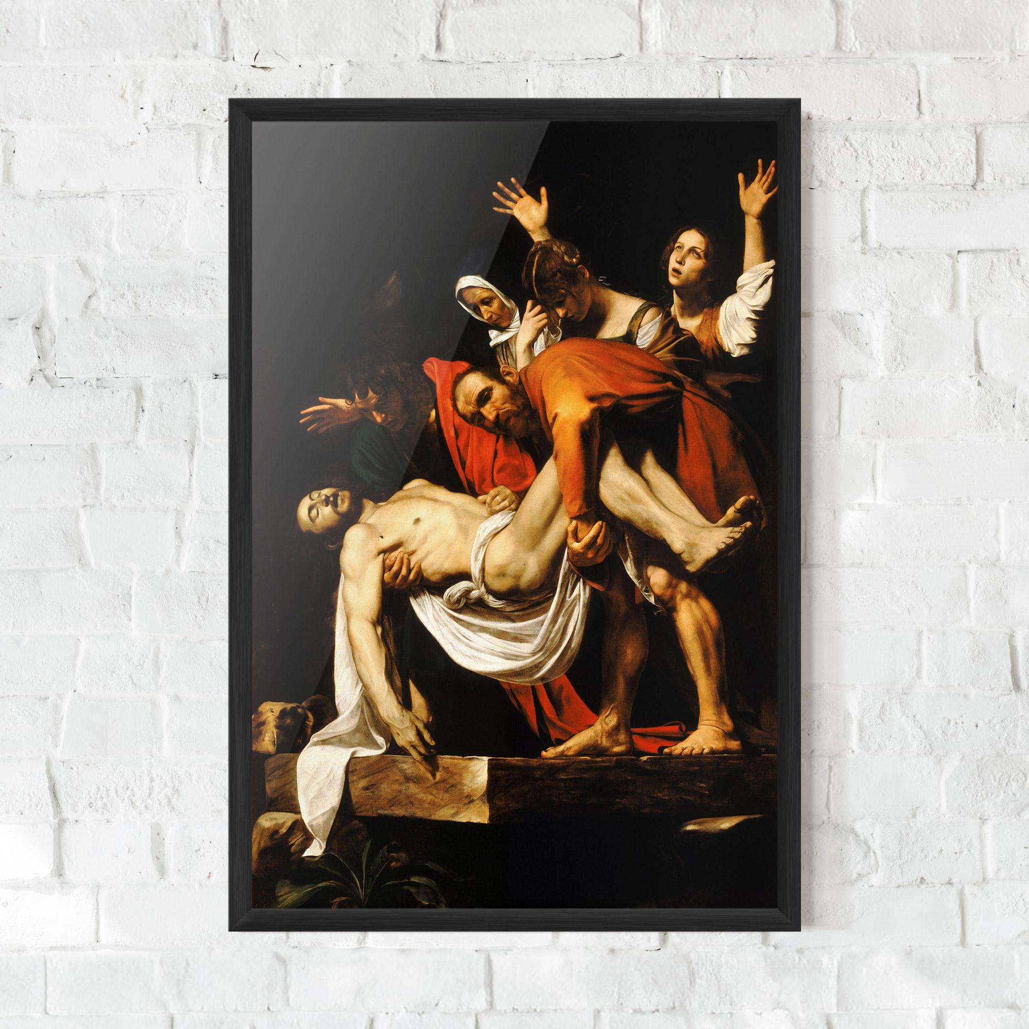 Keretezett Poszter The Entombment Of Christ mockup 0
