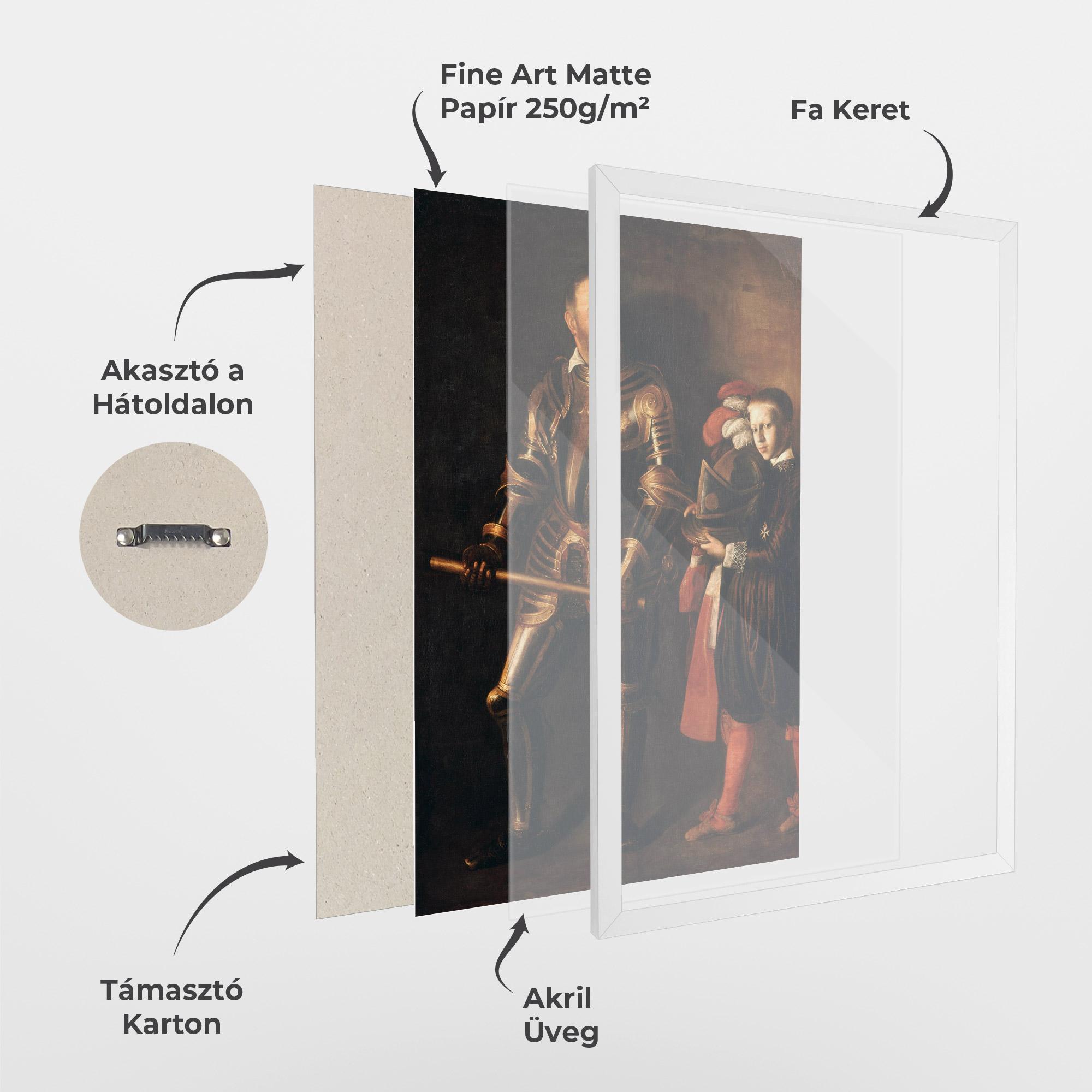 Keretezett Poszter Alof De Wignacourt mockup 1