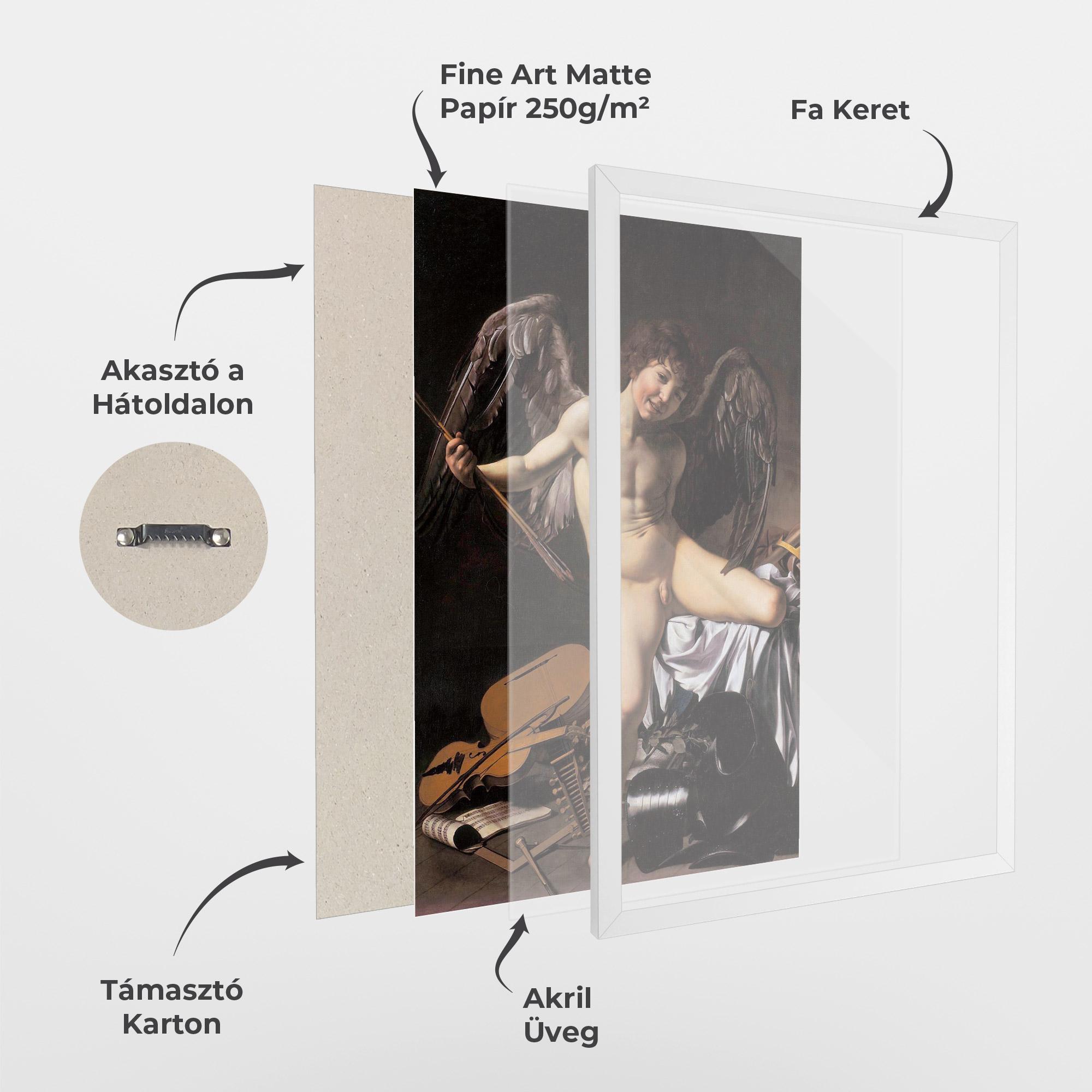 Keretezett Poszter Amor Vincet Omnia mockup 1