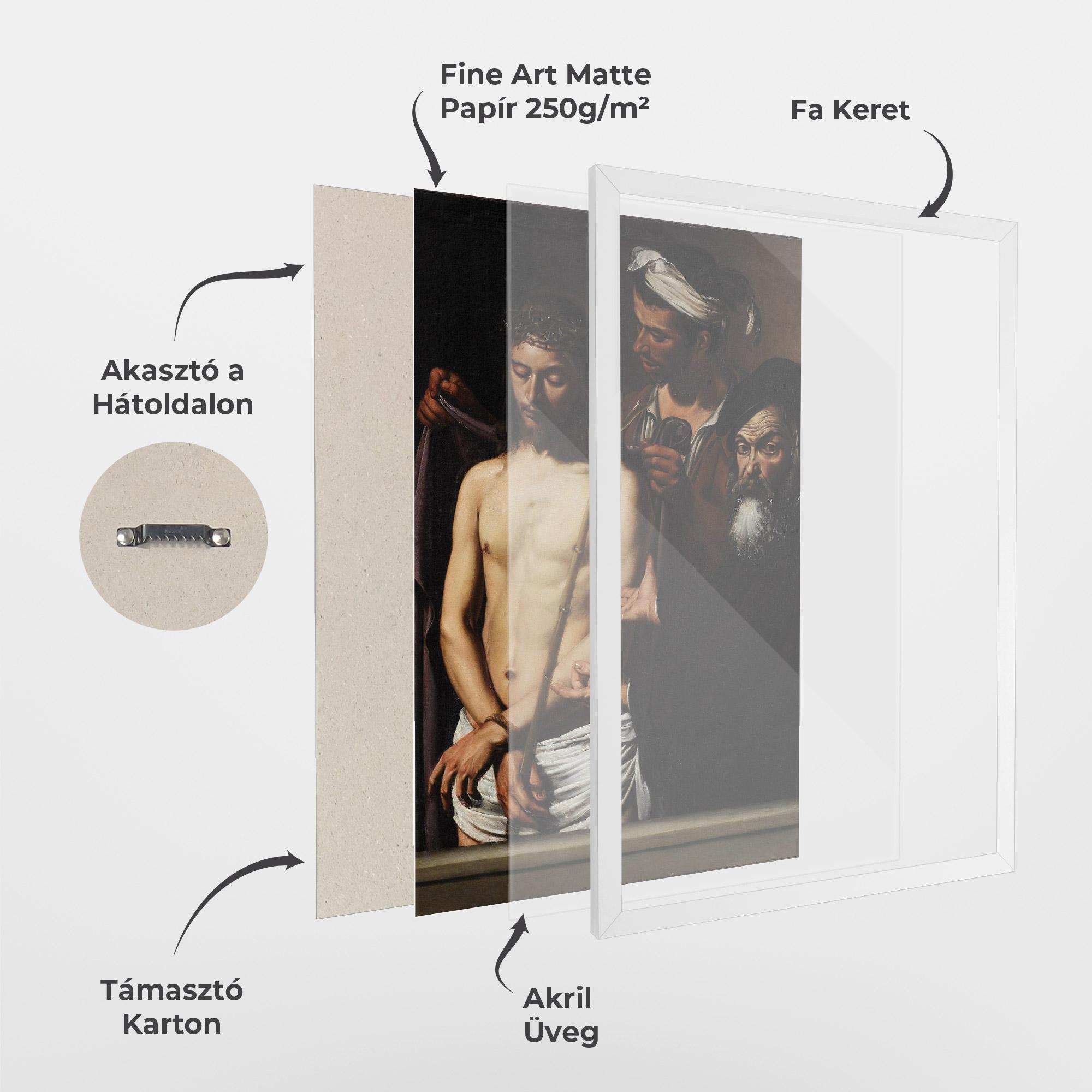 Keretezett Poszter Michelangelo Merisi mockup 1