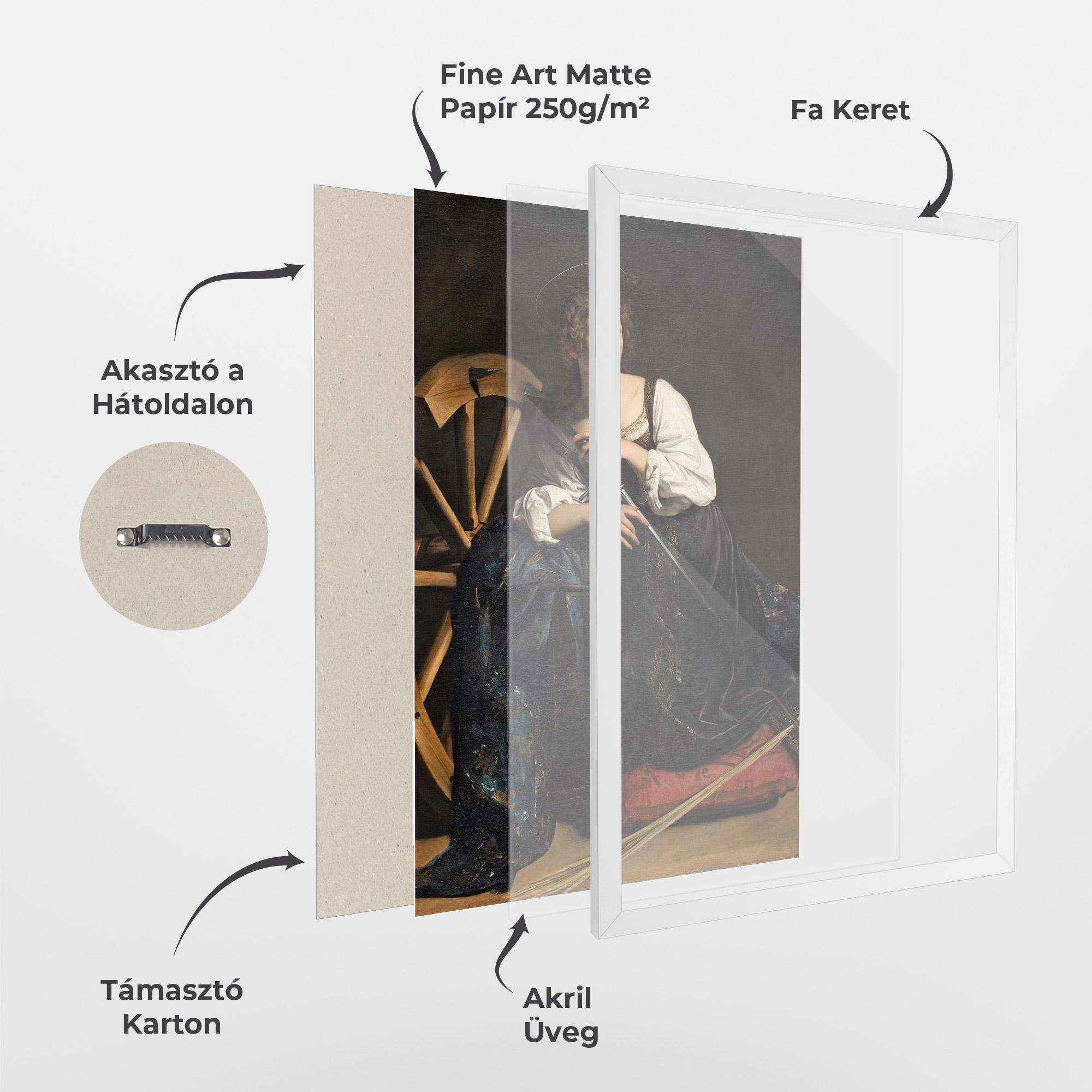 Keretezett Poszter Saint Catherine Of Alexandria mockup 1