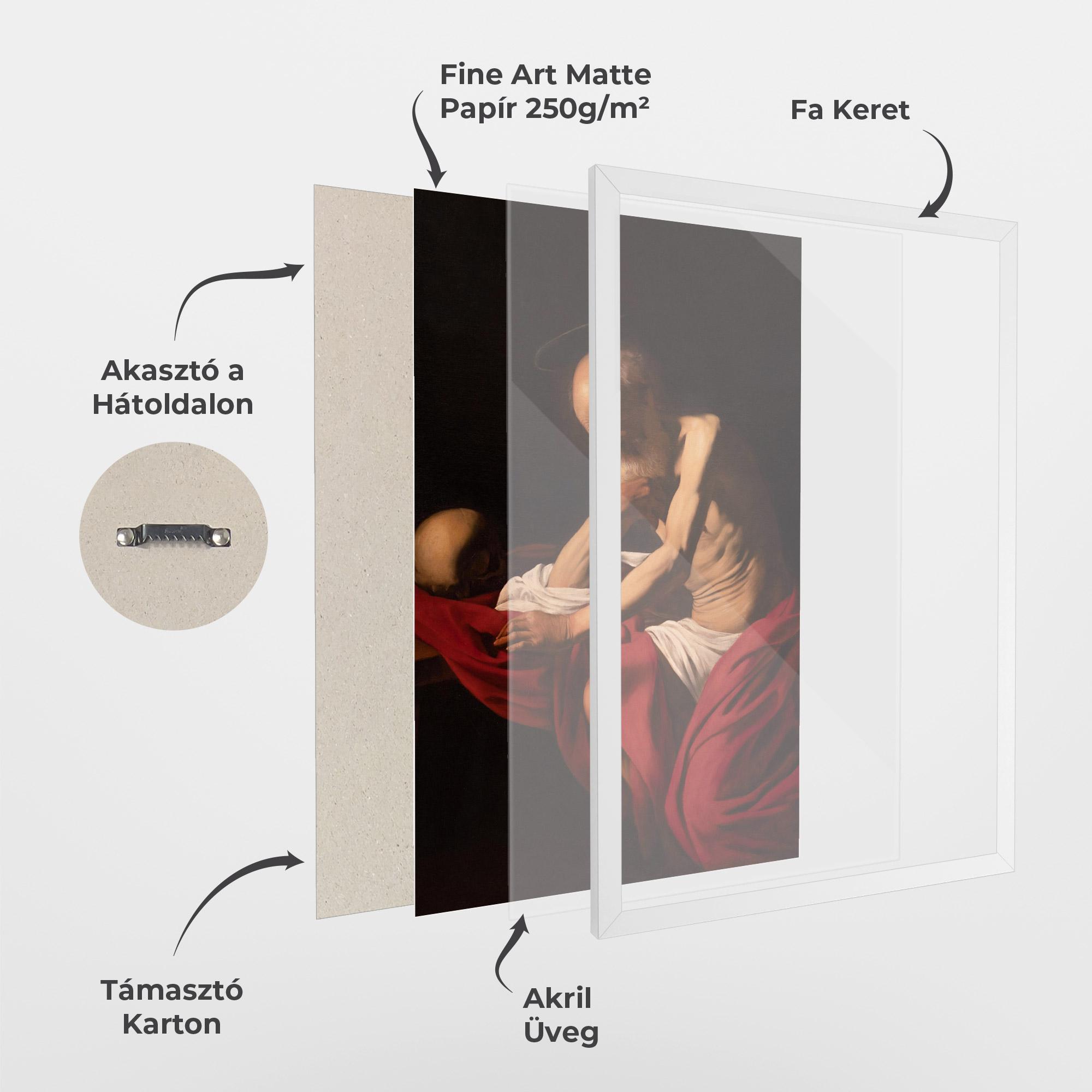 Keretezett Poszter Sant Jeroni Penitent mockup 1
