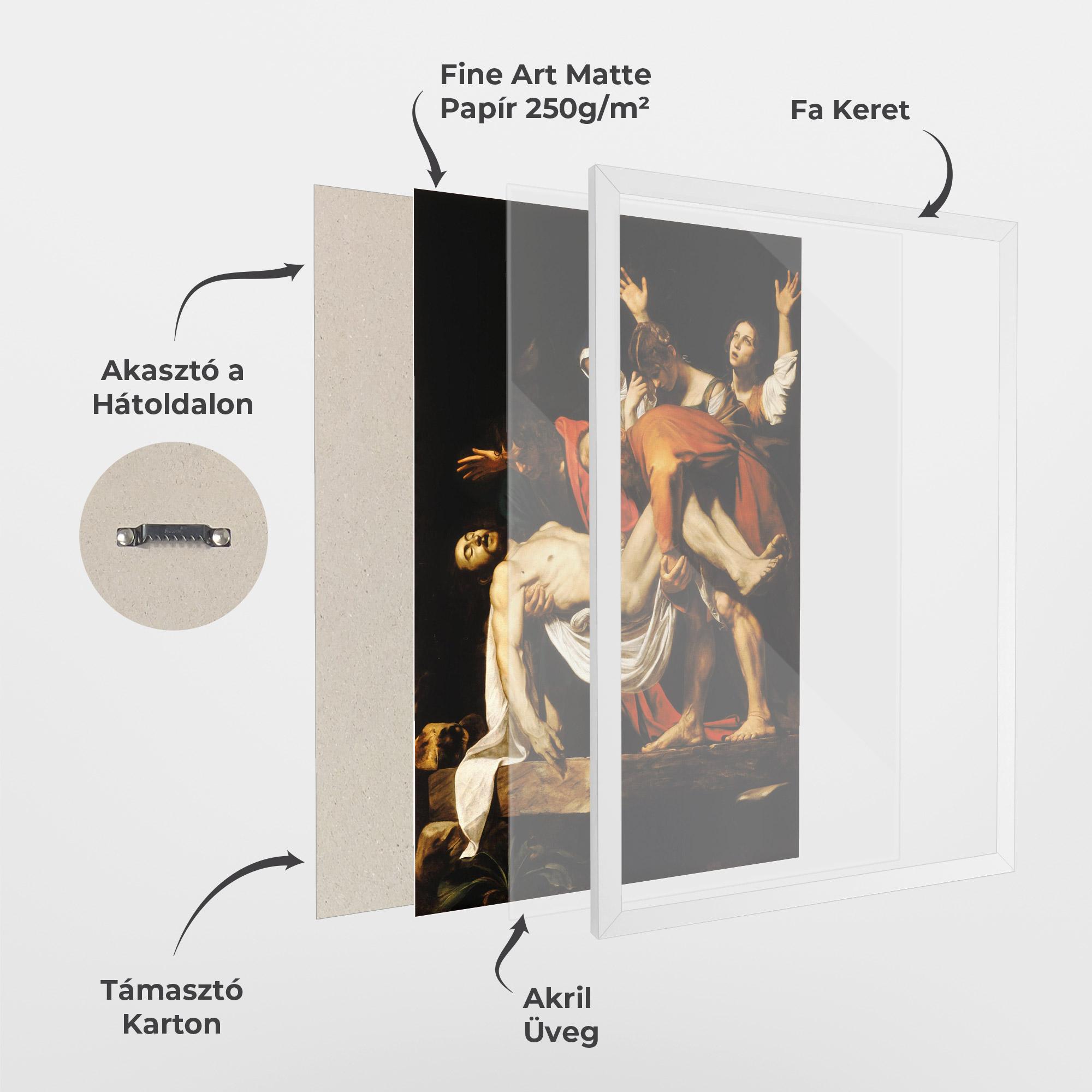 Keretezett Poszter The Entombment Of Christ mockup 1