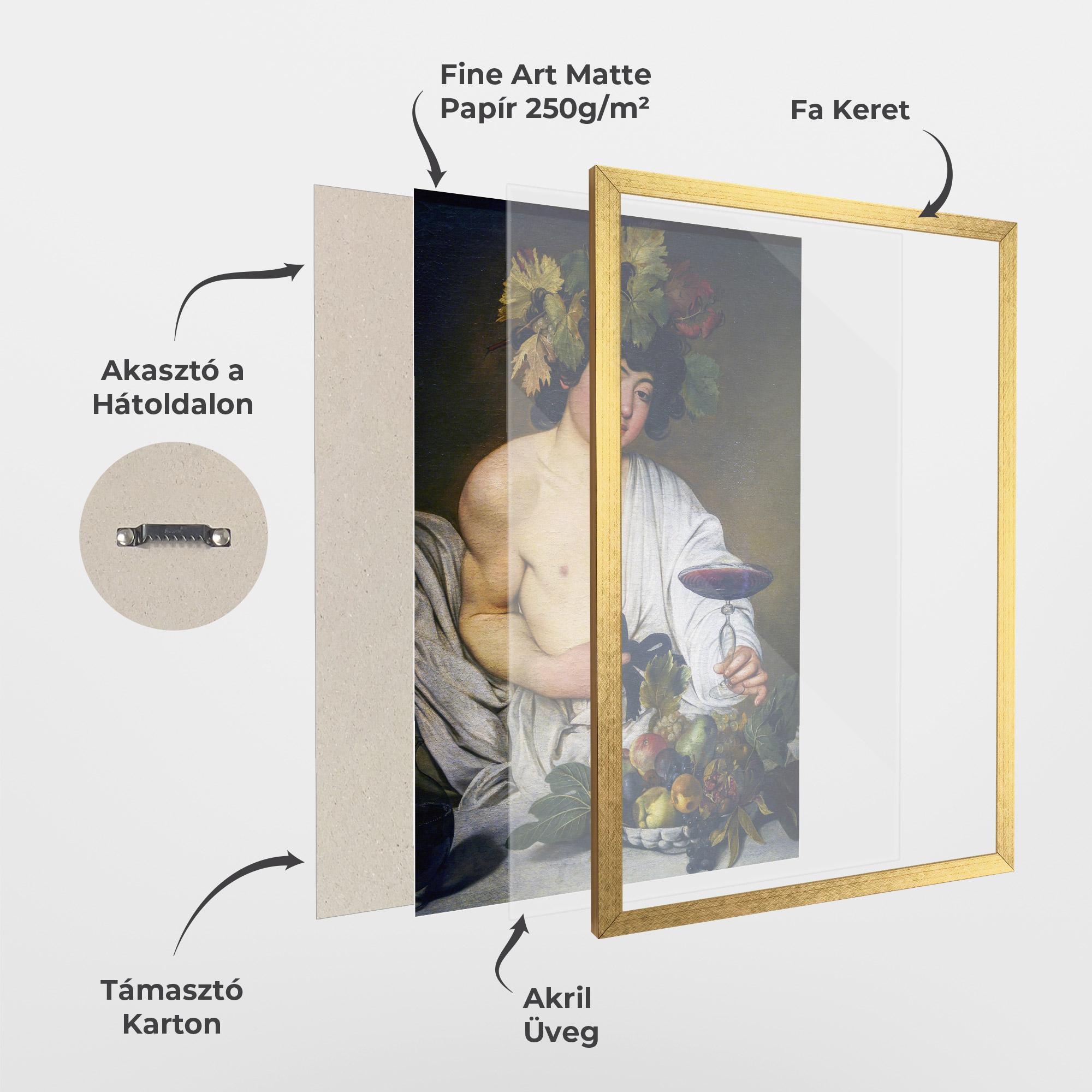 Keretezett Poszter Bacchus mockup 1