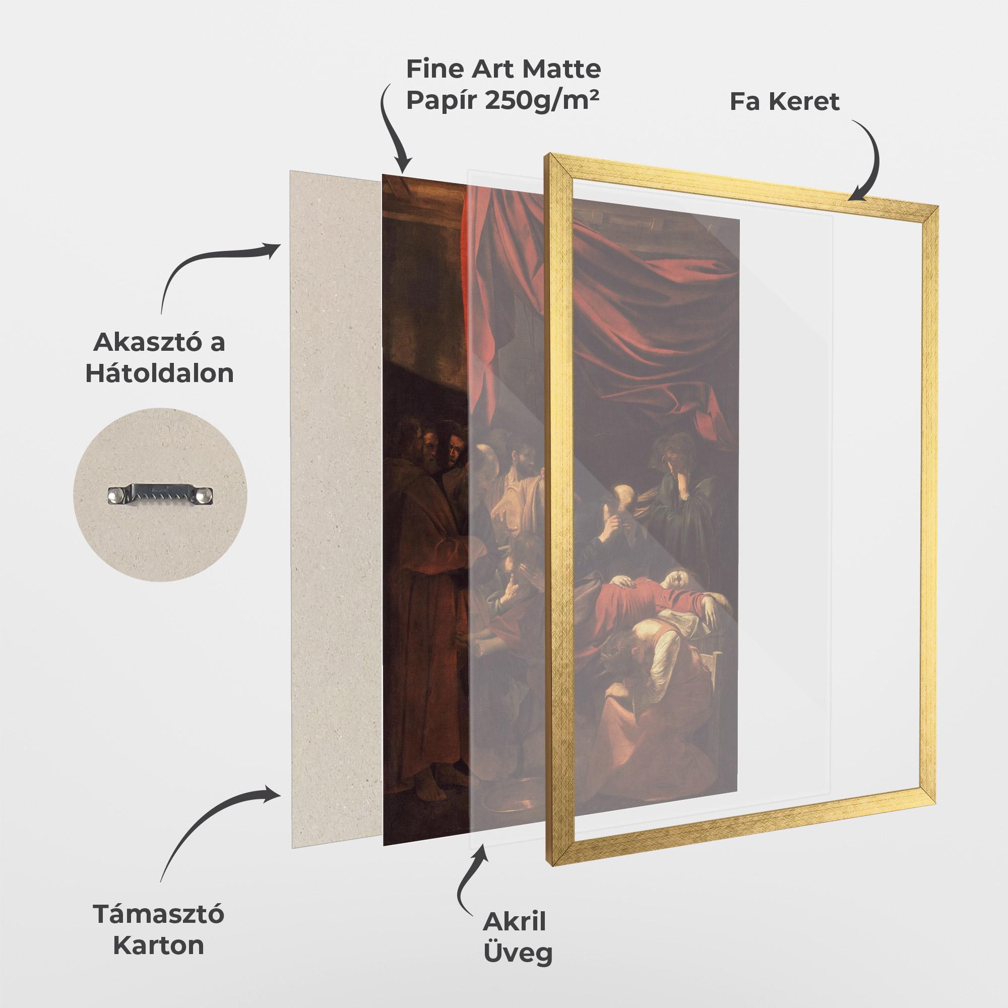 Keretezett Poszter Death Of The Virgin mockup 1