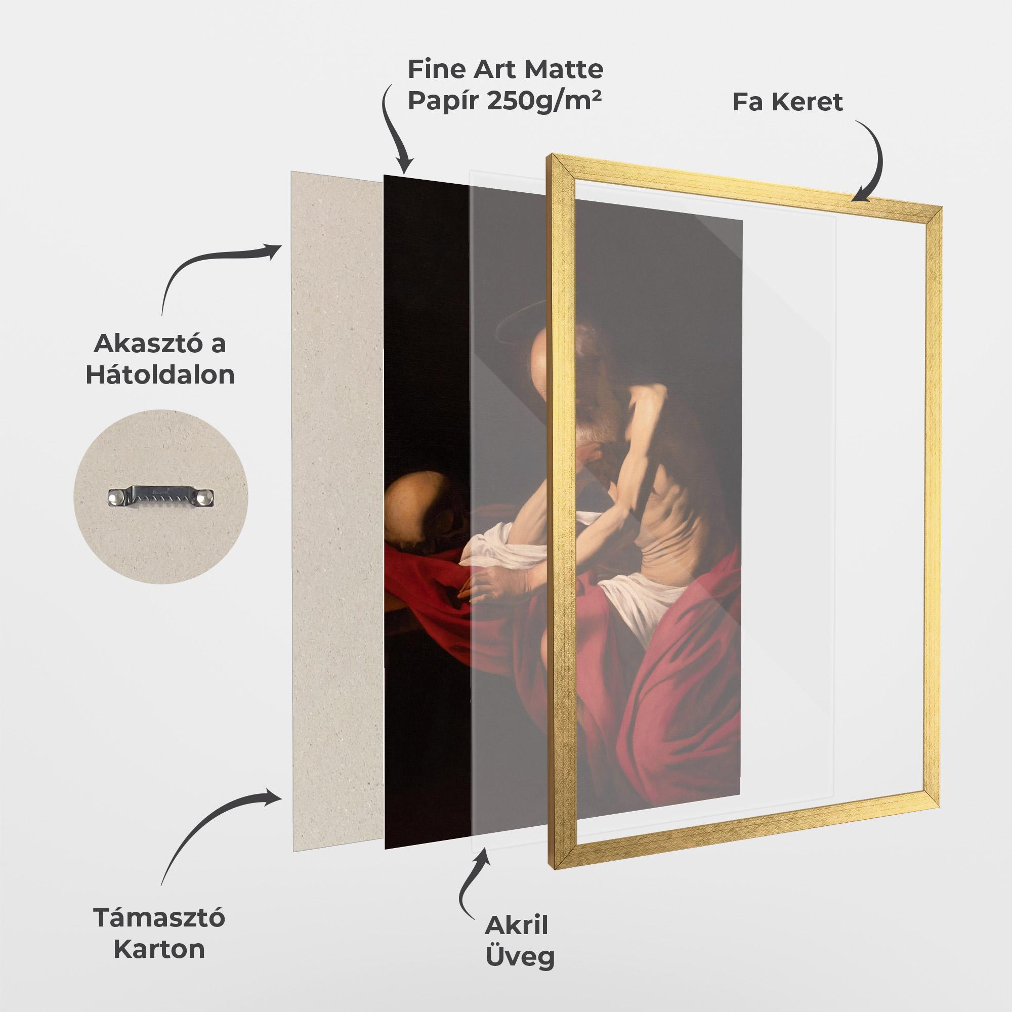 Keretezett Poszter Sant Jeroni Penitent mockup 1
