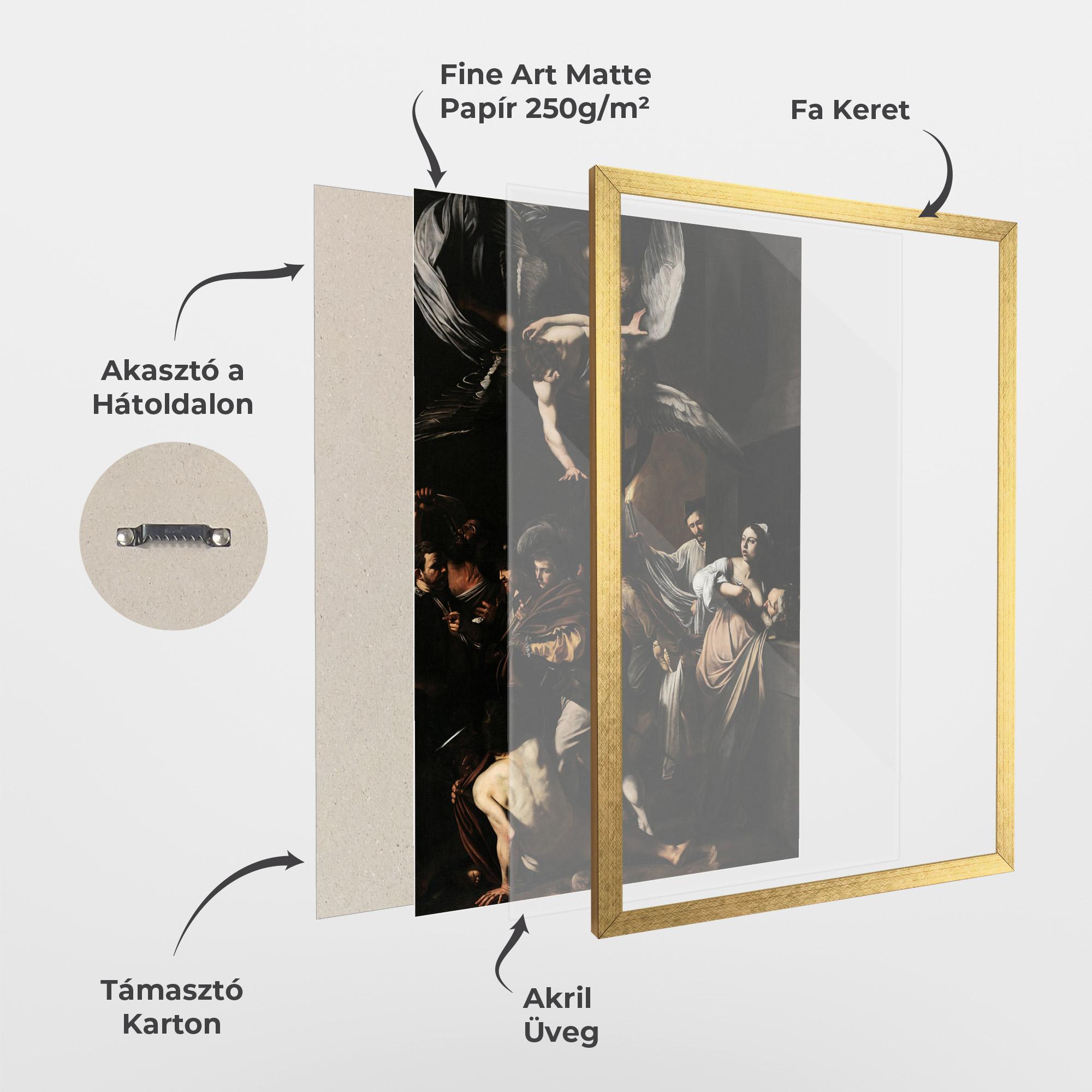 Keretezett Poszter Sette Opere Di Misericordia mockup 1