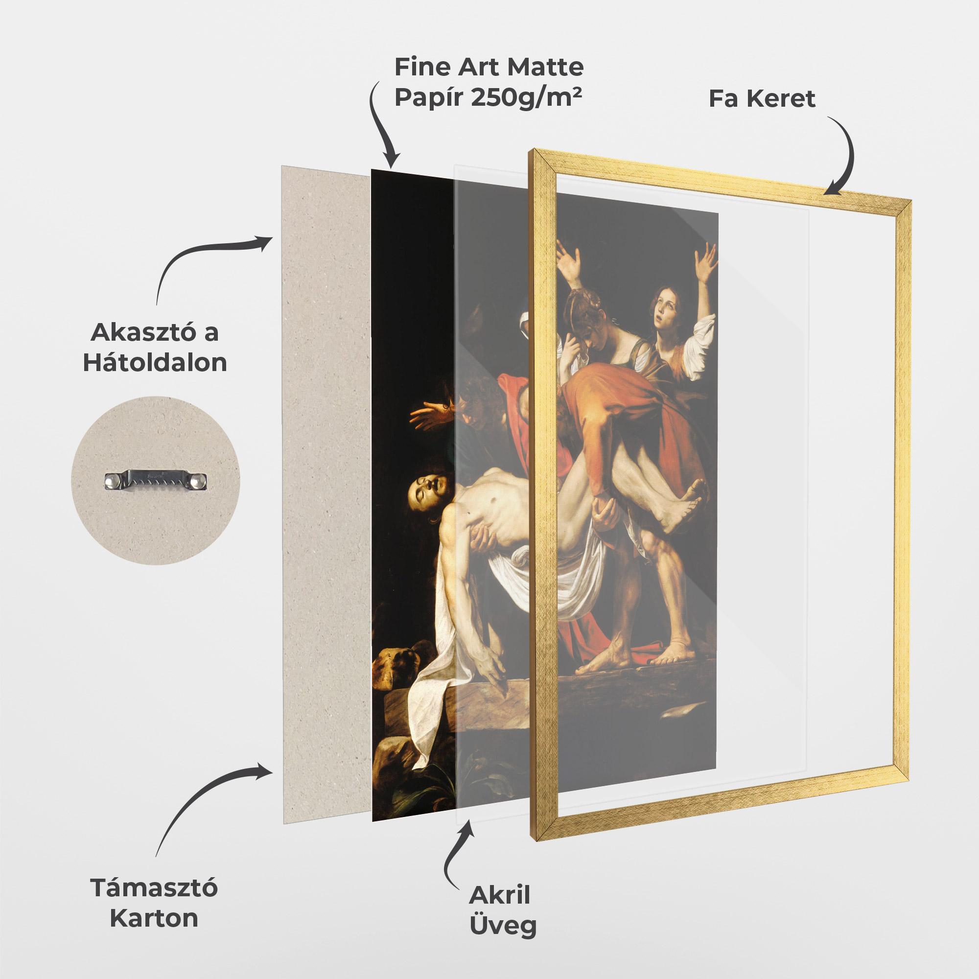 Keretezett Poszter The Entombment Of Christ mockup 1