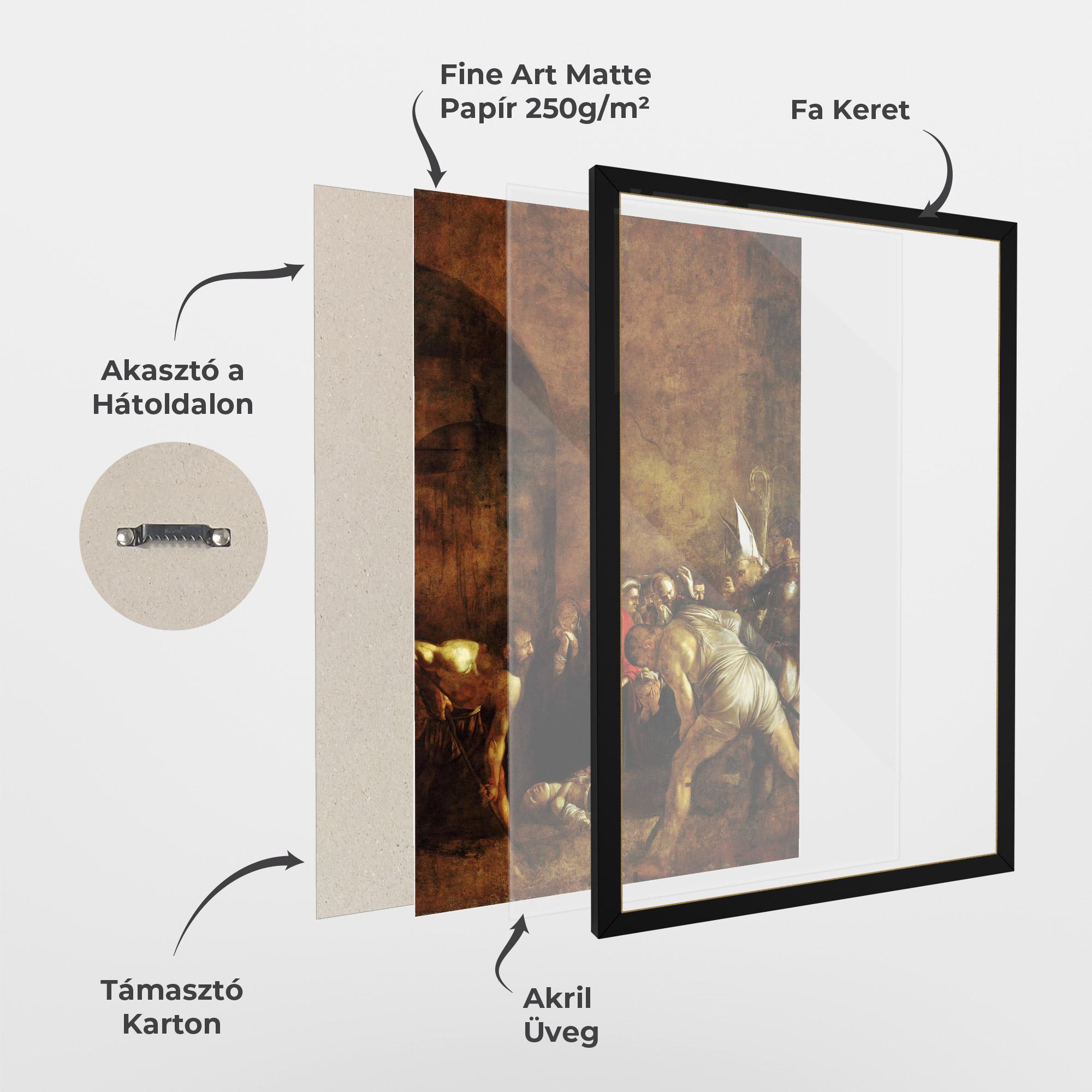 Keretezett Poszter Burial Of Saint Lucy mockup 1