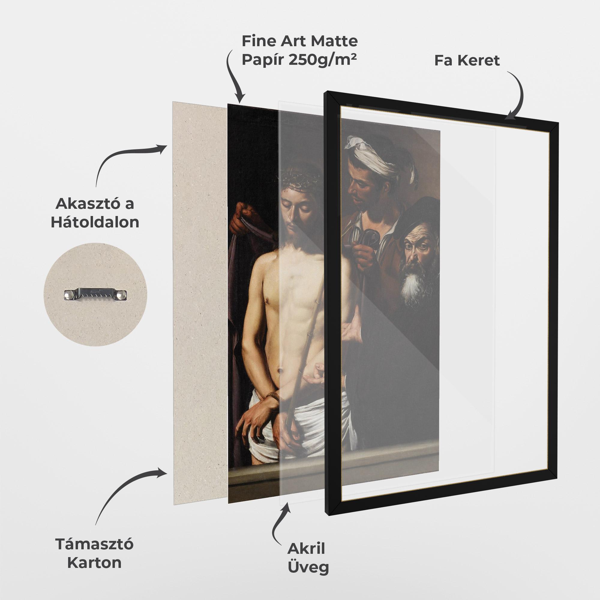 Keretezett Poszter Michelangelo Merisi mockup 1