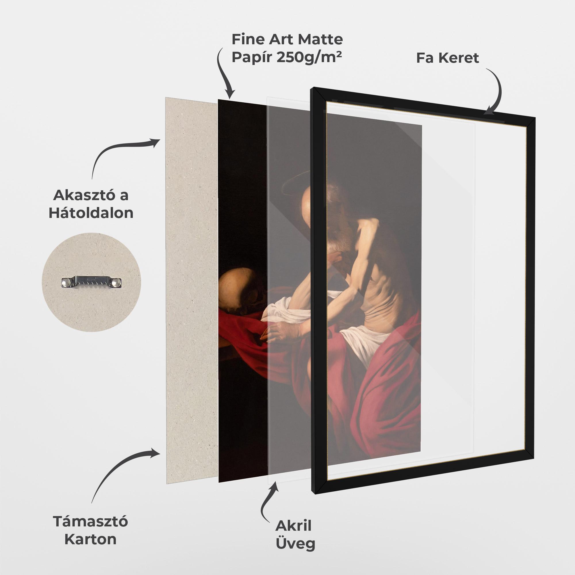 Keretezett Poszter Sant Jeroni Penitent mockup 1