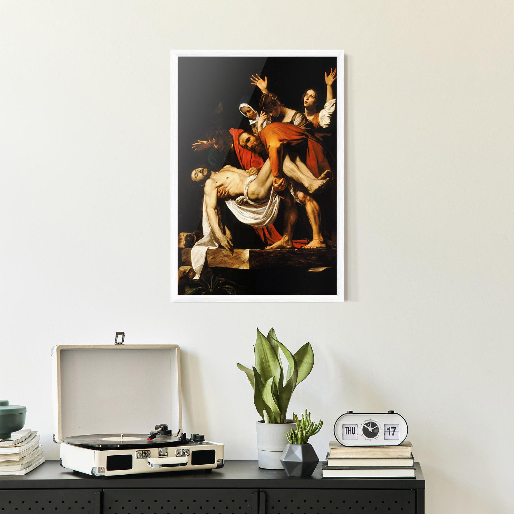 Keretezett Poszter The Entombment Of Christ mockup 2