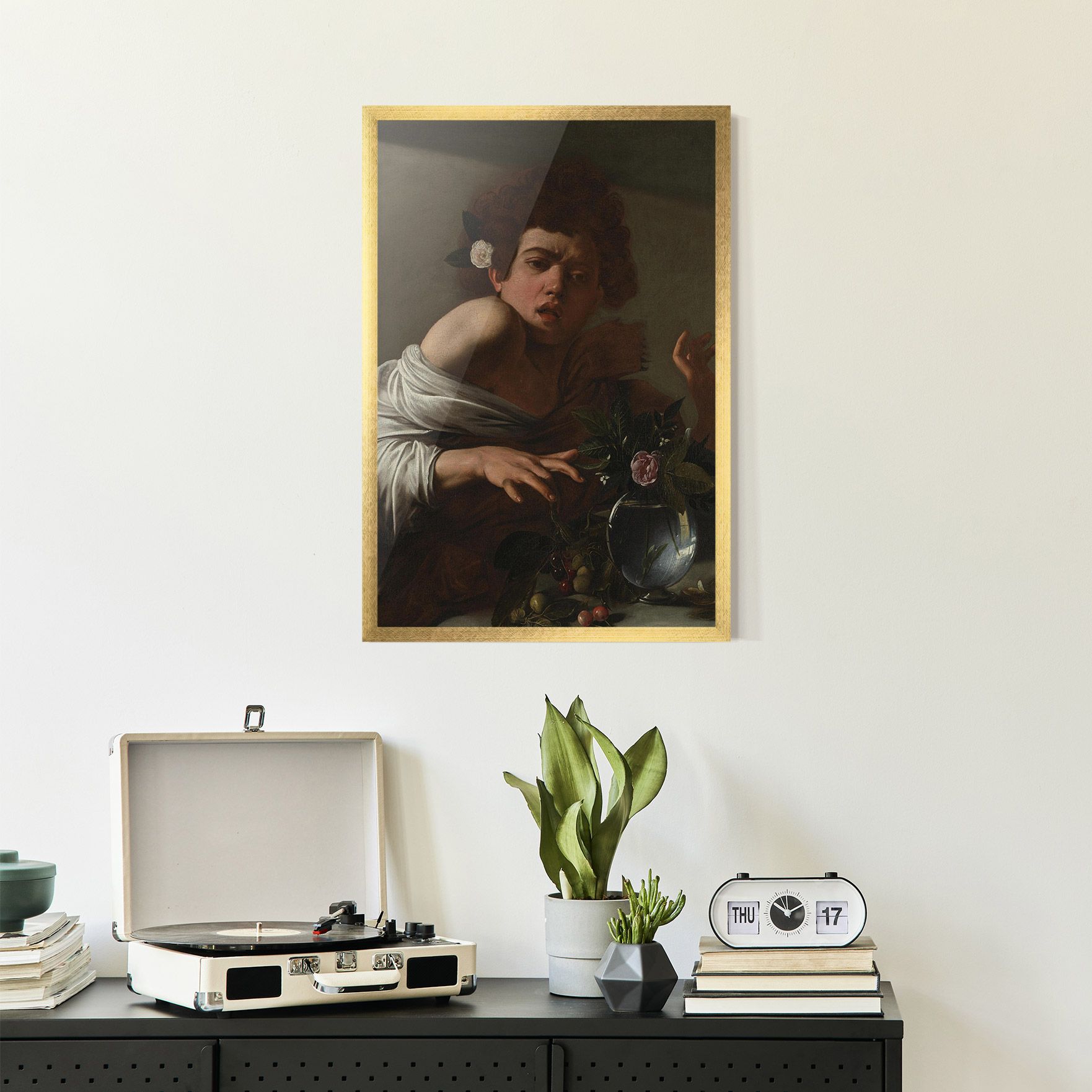 Boy Bitten By A Lizard mockup 2