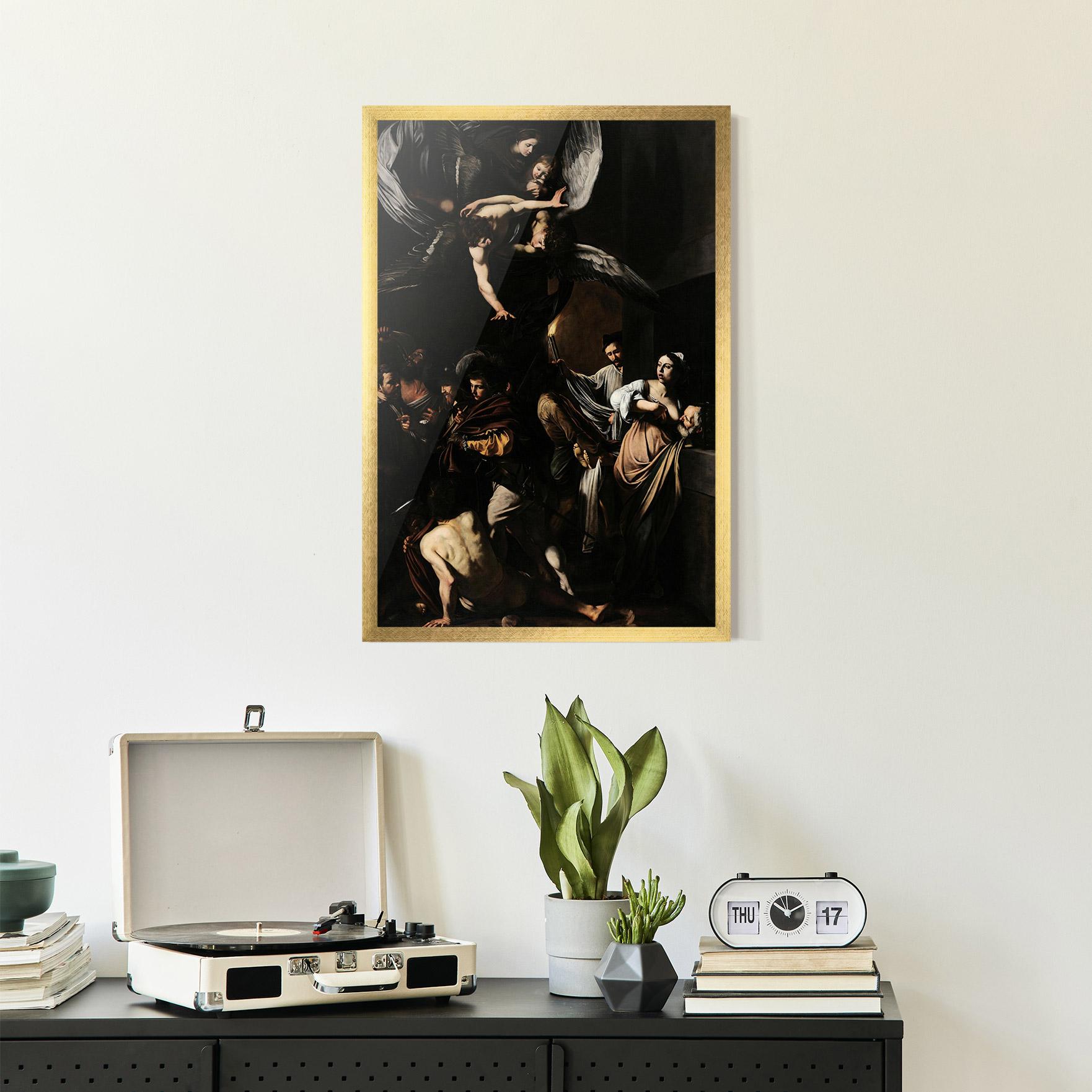 Keretezett Poszter Sette Opere Di Misericordia mockup 2