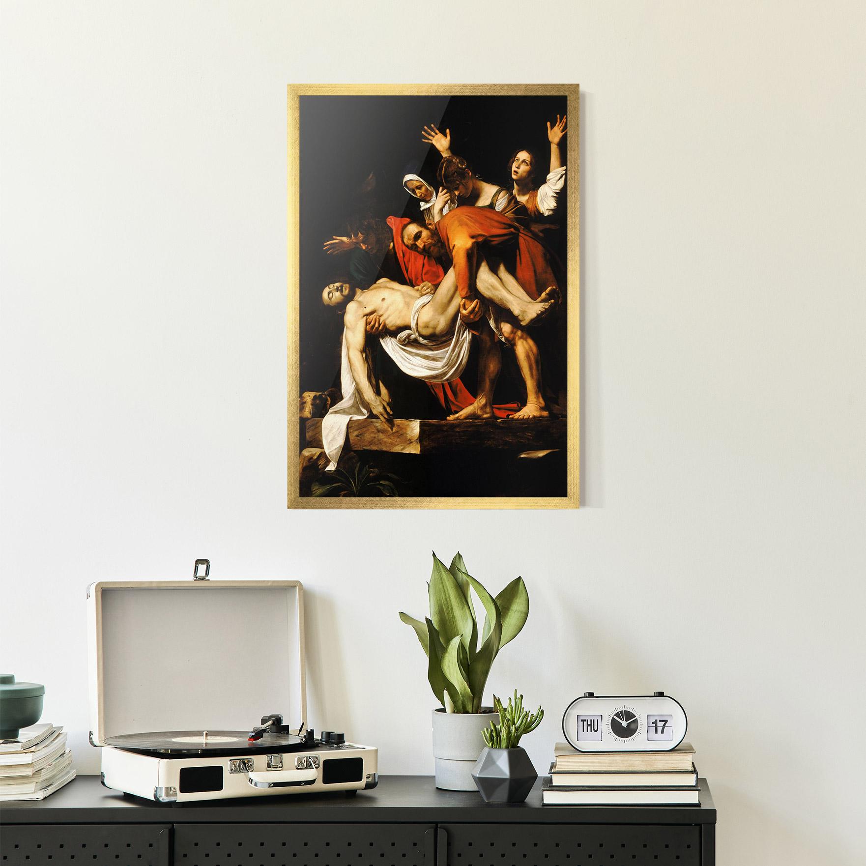 Keretezett Poszter The Entombment Of Christ mockup 2