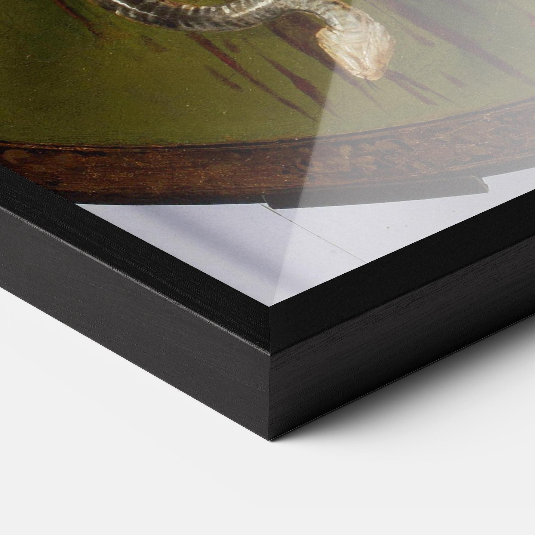 Keretezett Poszter Caravaggio Medusa mockup 3