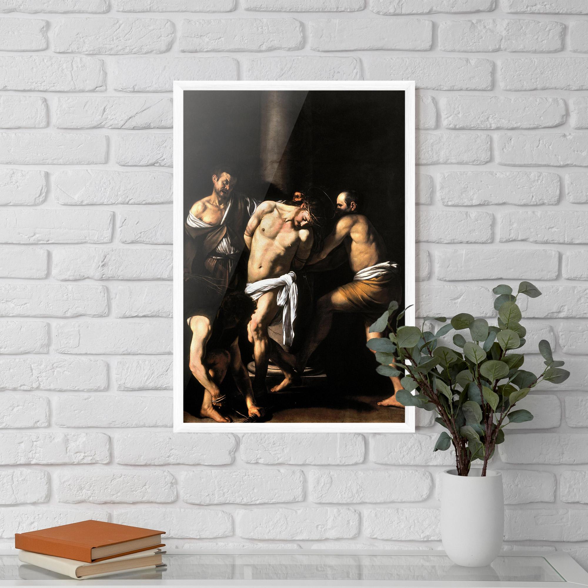 Keretezett Poszter The Flagellation Of Christ mockup 5