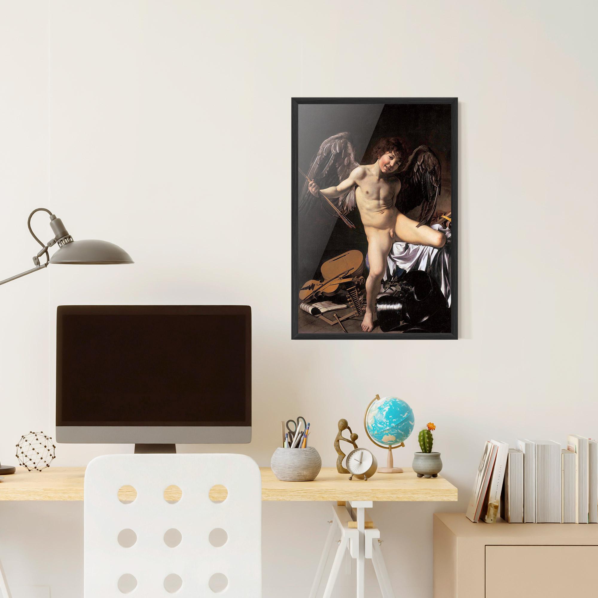 Keretezett Poszter Amor Vincet Omnia mockup 6